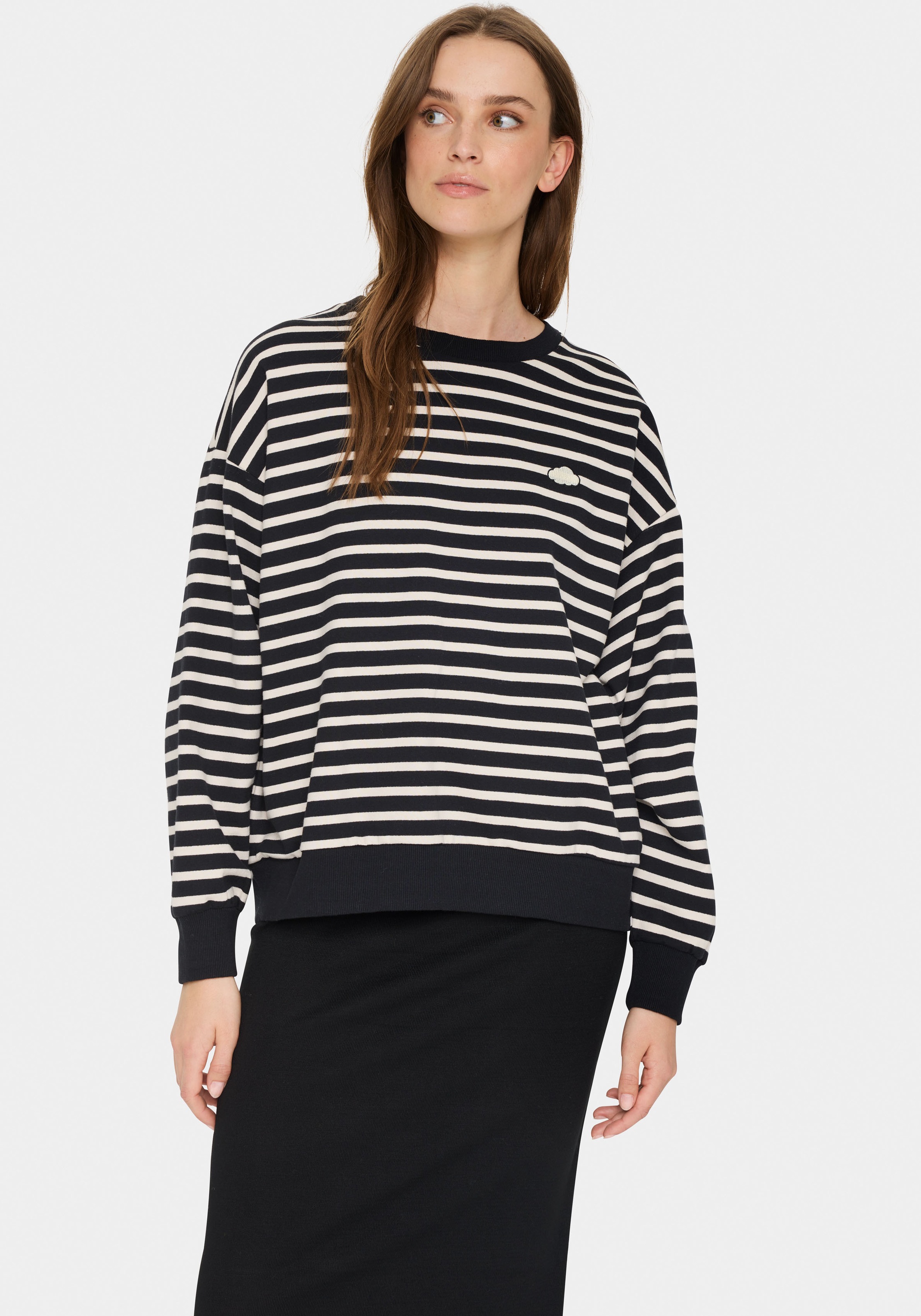 Image of Saint Tropez Sweatshirt "GilaSZ", mit Stickerei