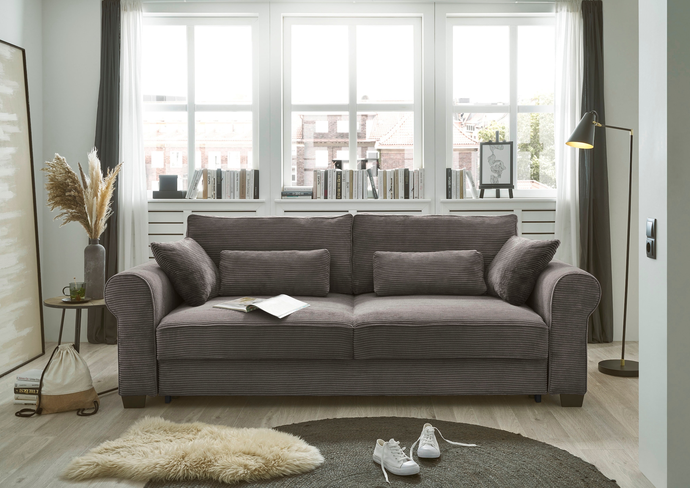 Image of ED EXCITING DESIGN Schlafsofa "Angelina" mit Bettkasten & 4 Zierkissen