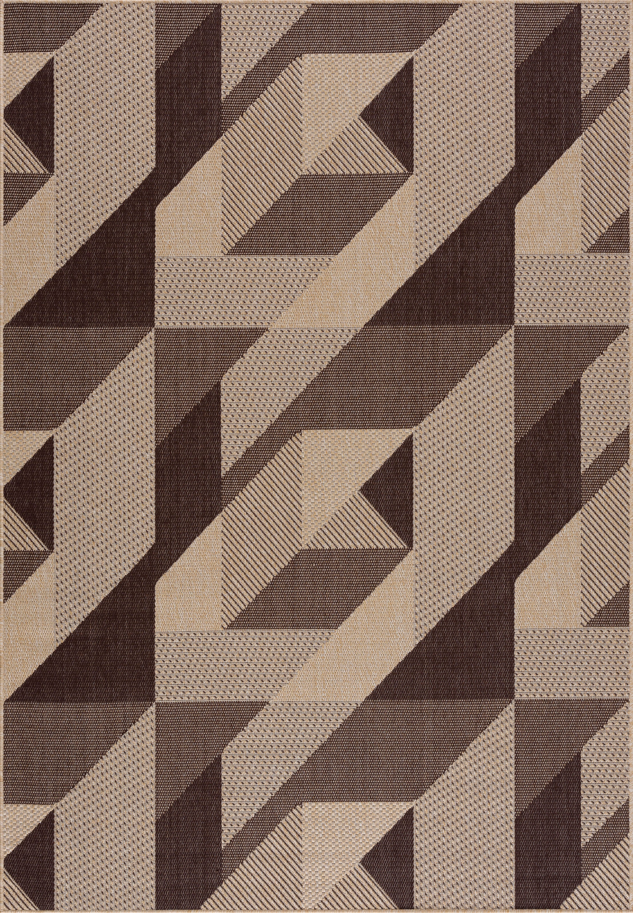 ♕ Home affaire Teppich »Borfin«, rechteckig, mit geometrischem Muster,  schmutzabweisend, In- und Outdoor geeignet versandkostenfrei auf | Kurzflor-Teppiche