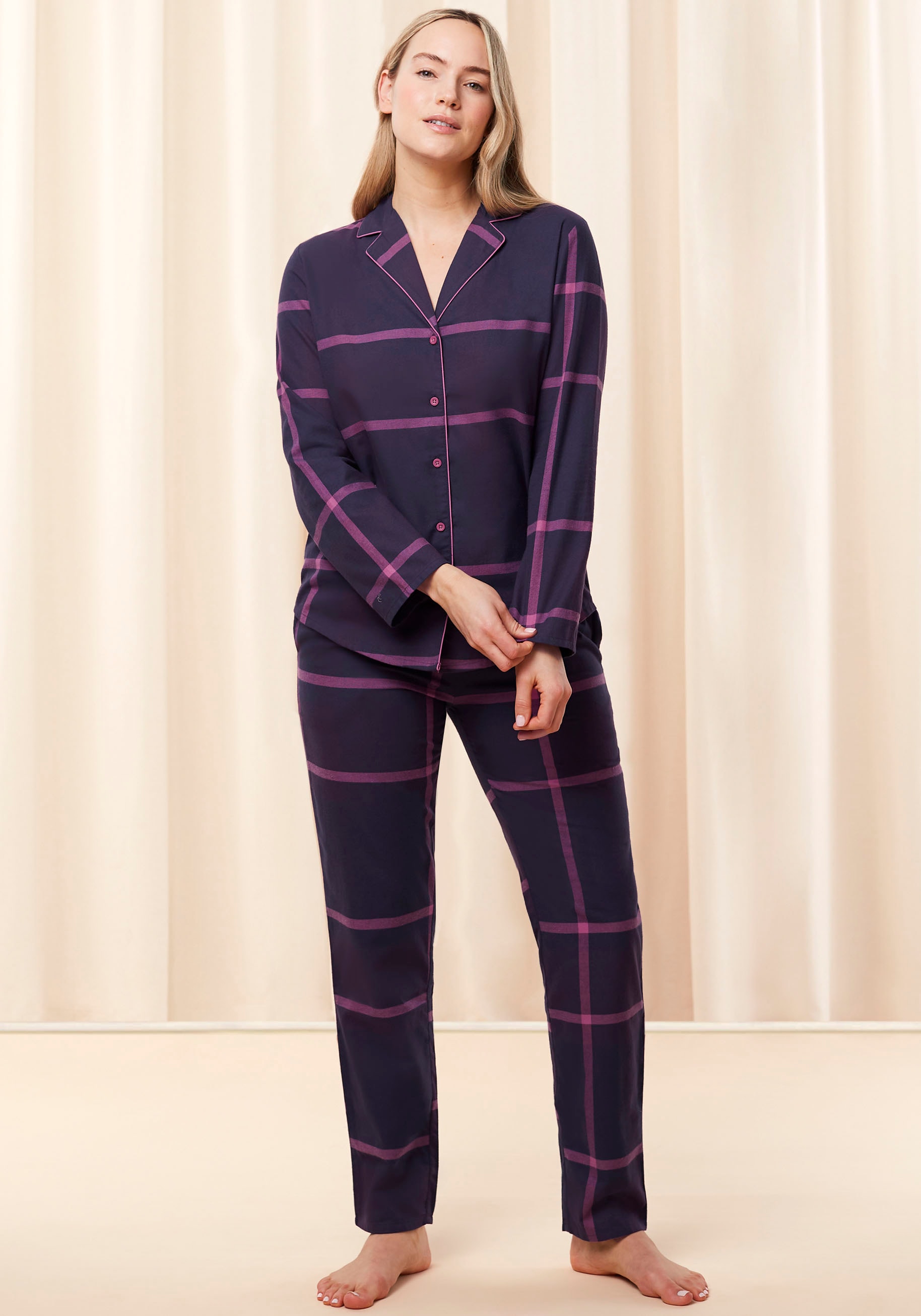 Triumph Schlafanzug »Boyfriend PW X Checks«, (Set, 2 tlg.), Pyjama mit  seitlichen Taschen versandkostenfrei auf | Nachthemden