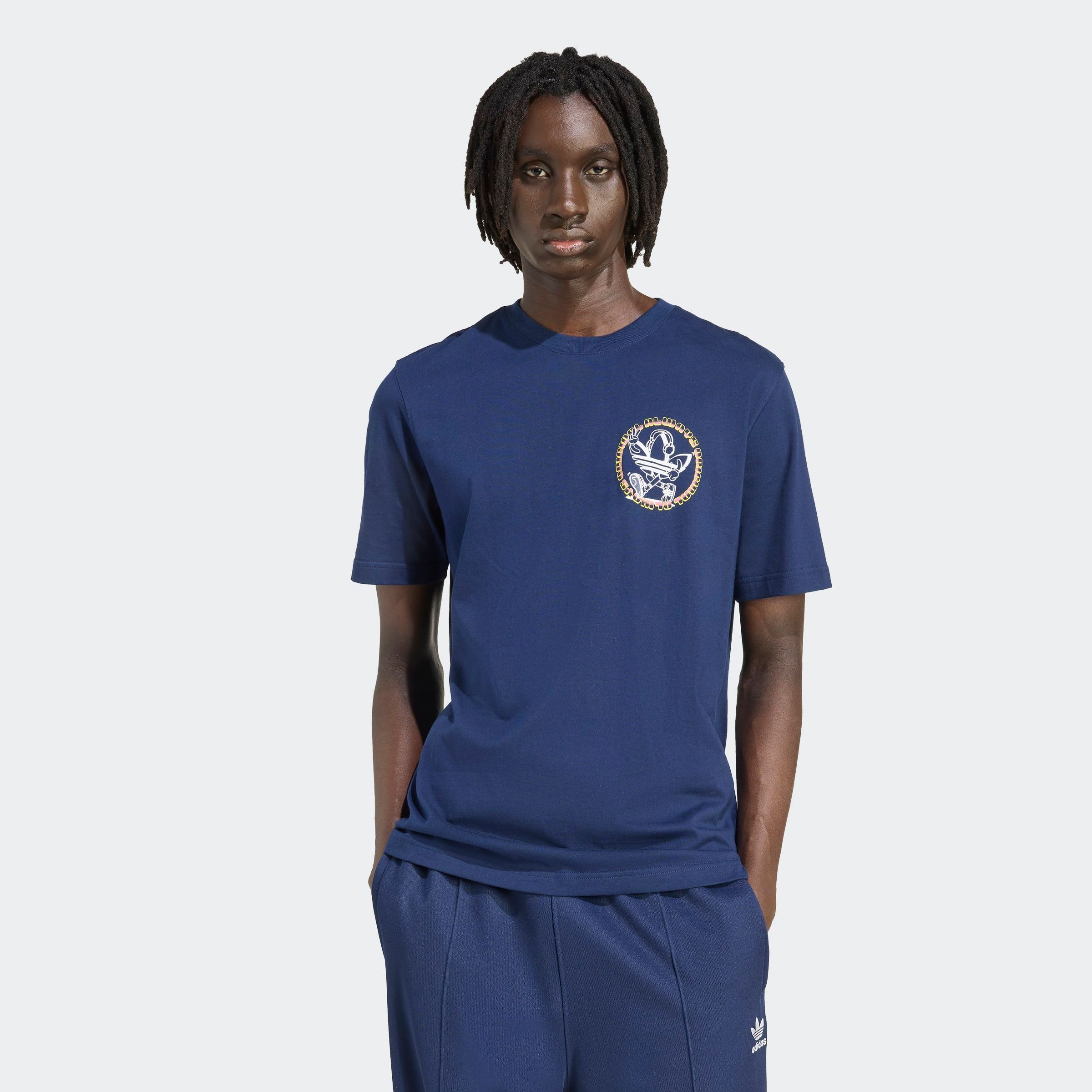 Image of adidas Originals T-Shirt "TREFOIL SERIES LOOSE" Print T-Shirt, lockerer Schnitt, mit grossem Trefoil Logo