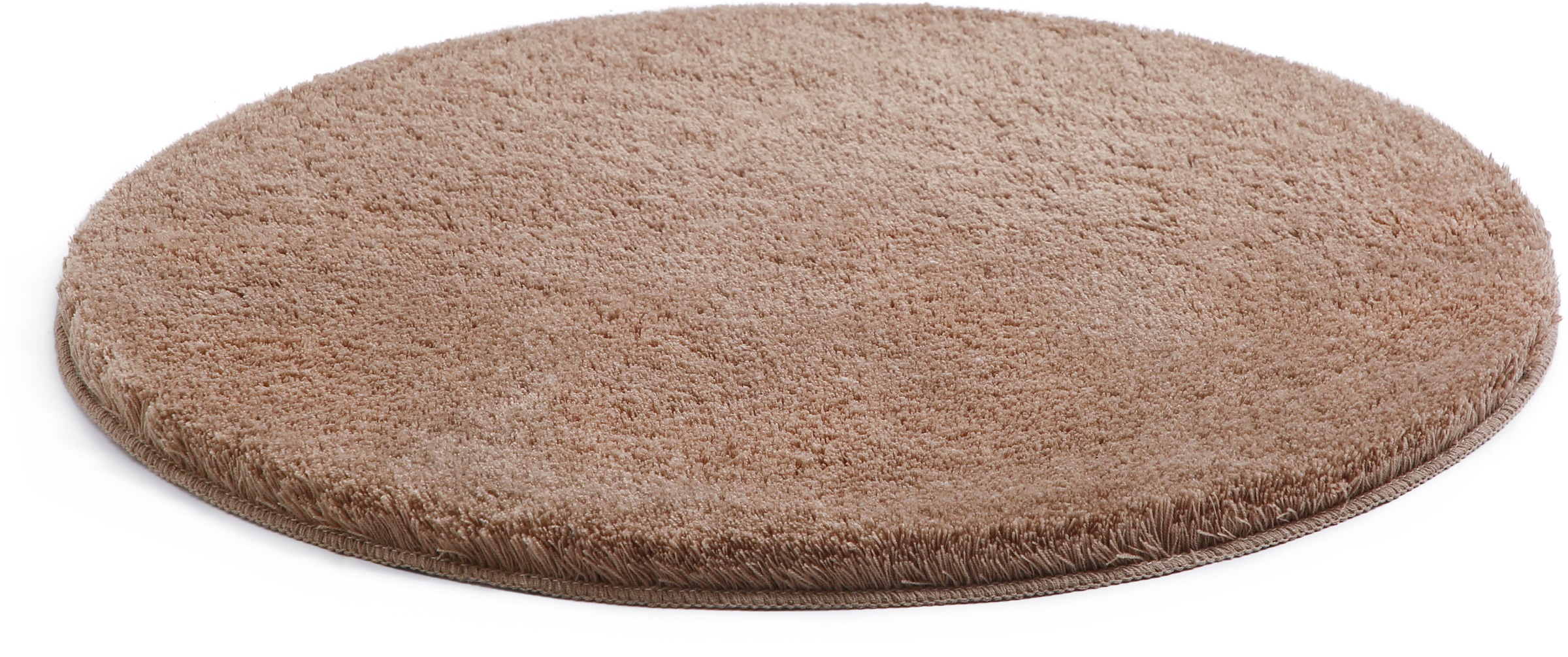 my home Badematte »Merida, Badvorleger, Badezimmer Teppich«, rutschhemmend beschichtet, fussbodenheizungsgeeignet-schnell trocknend-strapazierfähig, Badteppich, Uni Farben, rechteckig, rund & als 2-tlg. Set erhältlich