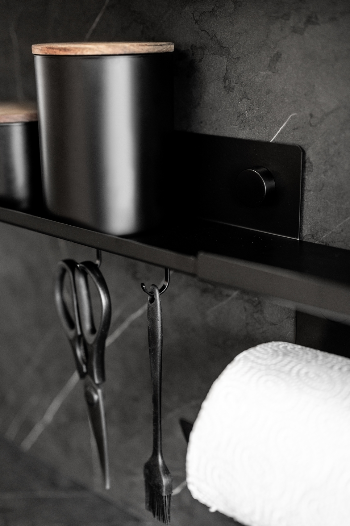 WENKO Etagère à épices »Modell Jet M« Regal für die Wand, Industrial Style, pulverbeschichtetes Metall