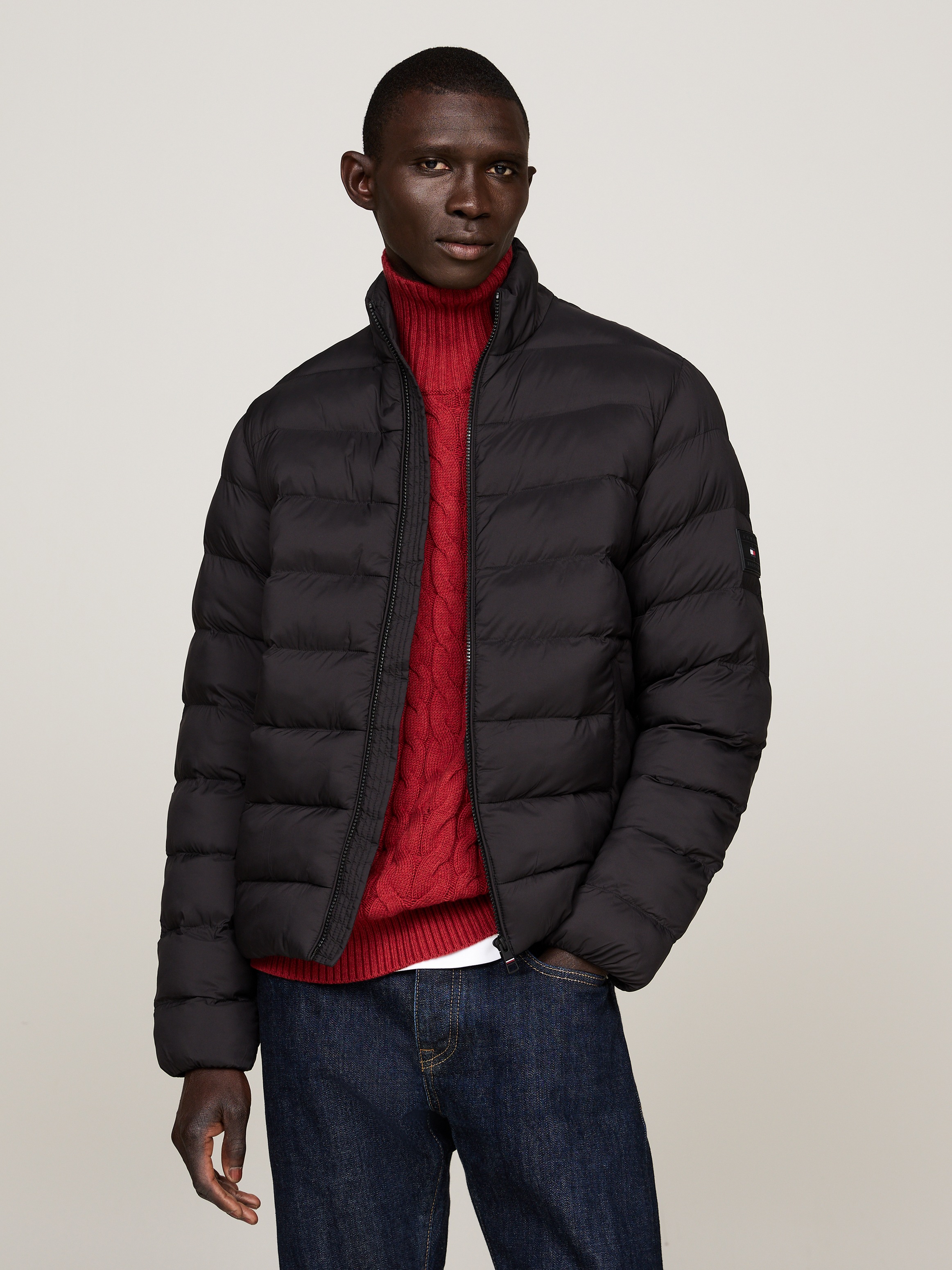 Tommy Hilfiger Steppjacke »MID WEIGHT STAND COLLAR JACKET«