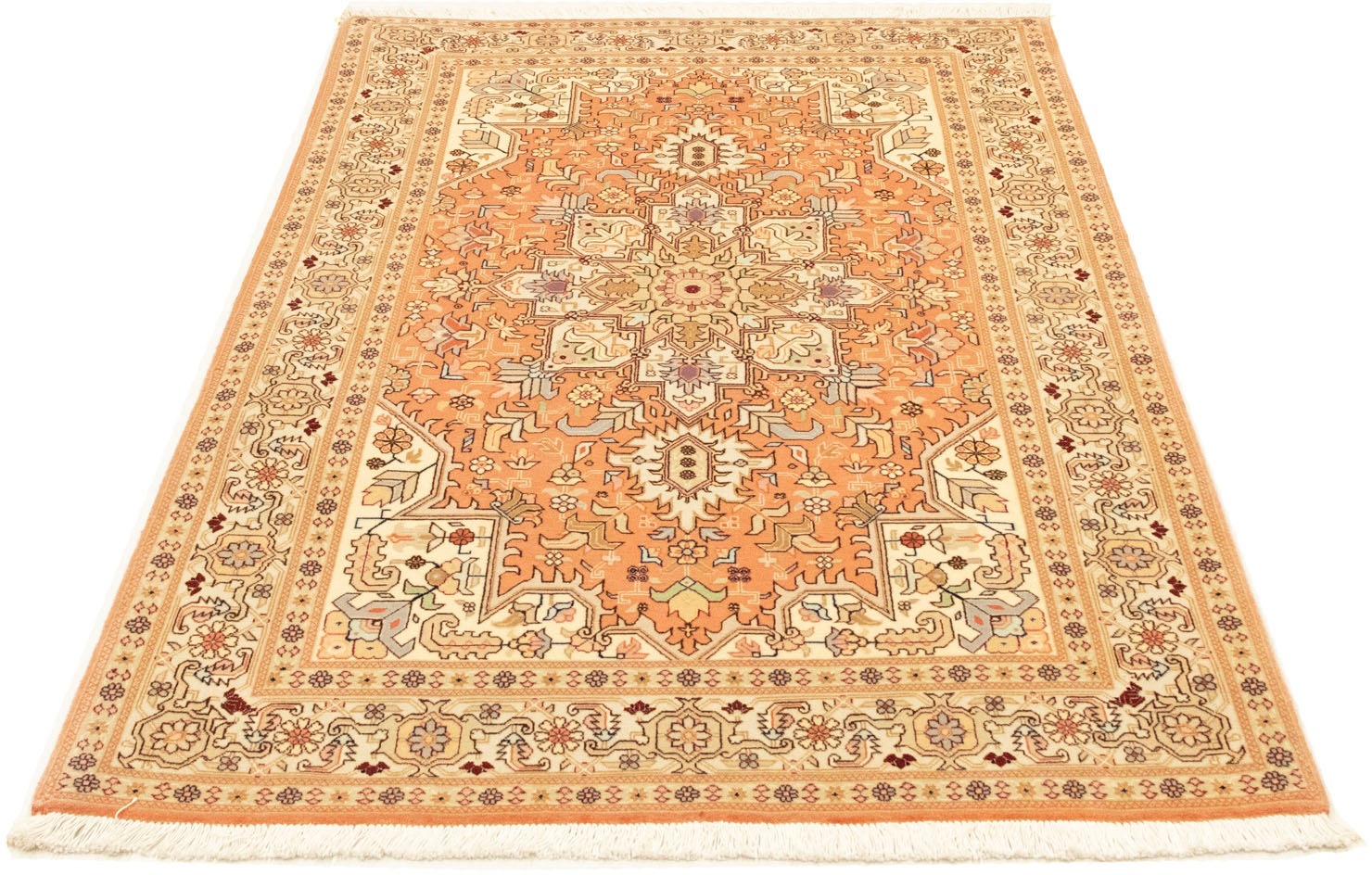 Image of morgenland Teppich »Täbriz 50 Raj Teppich handgeknüpft terrakotta«, rechteckig, 7 mm Höhe, handgeknüpft bei Ackermann Versand Schweiz