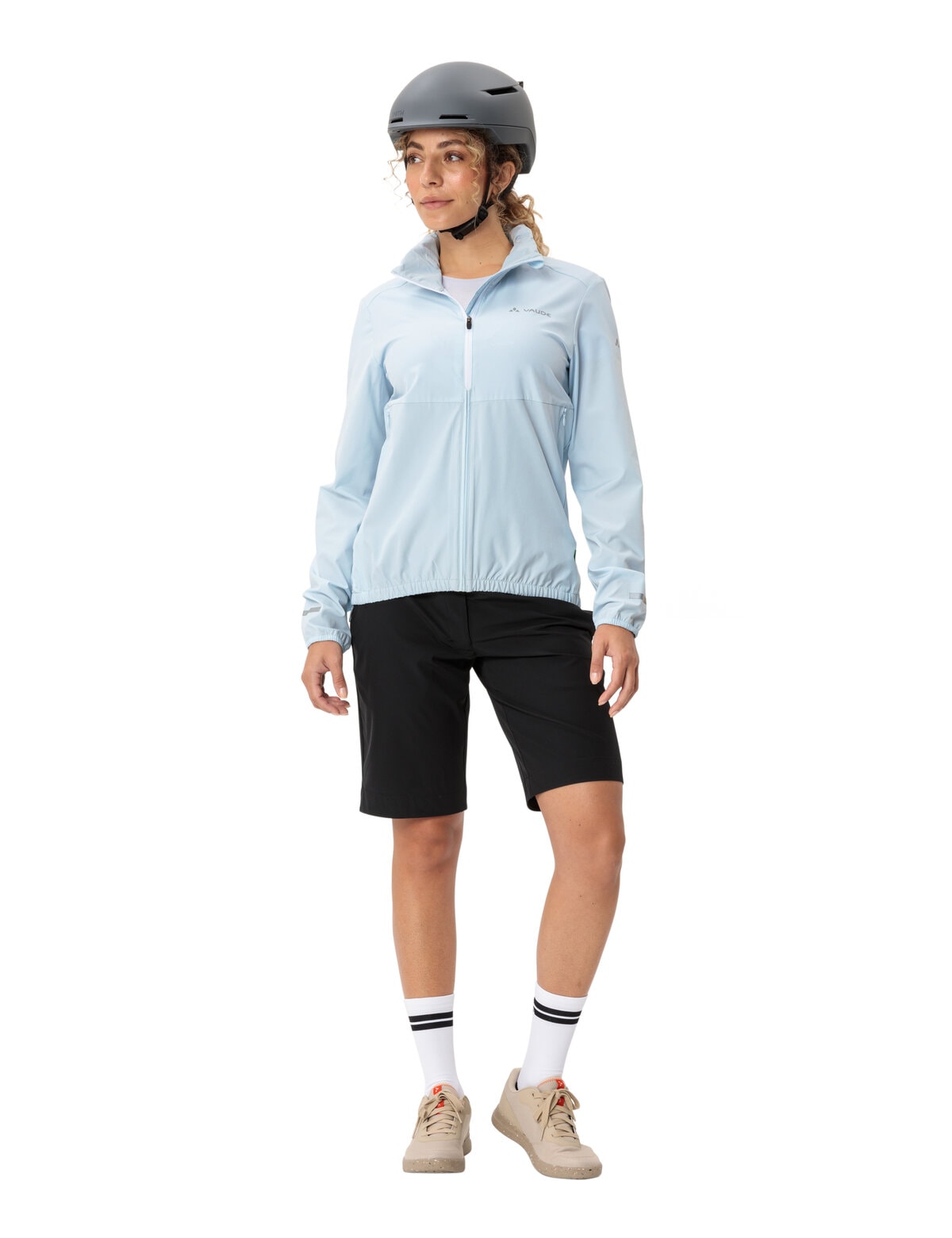 VAUDE Veste fonctionnelle »WOMEN'S CYCLIST AIR JACKET« 1 cuis tlg. avec capuche sportif, déperlant, coupe-vent, respirant