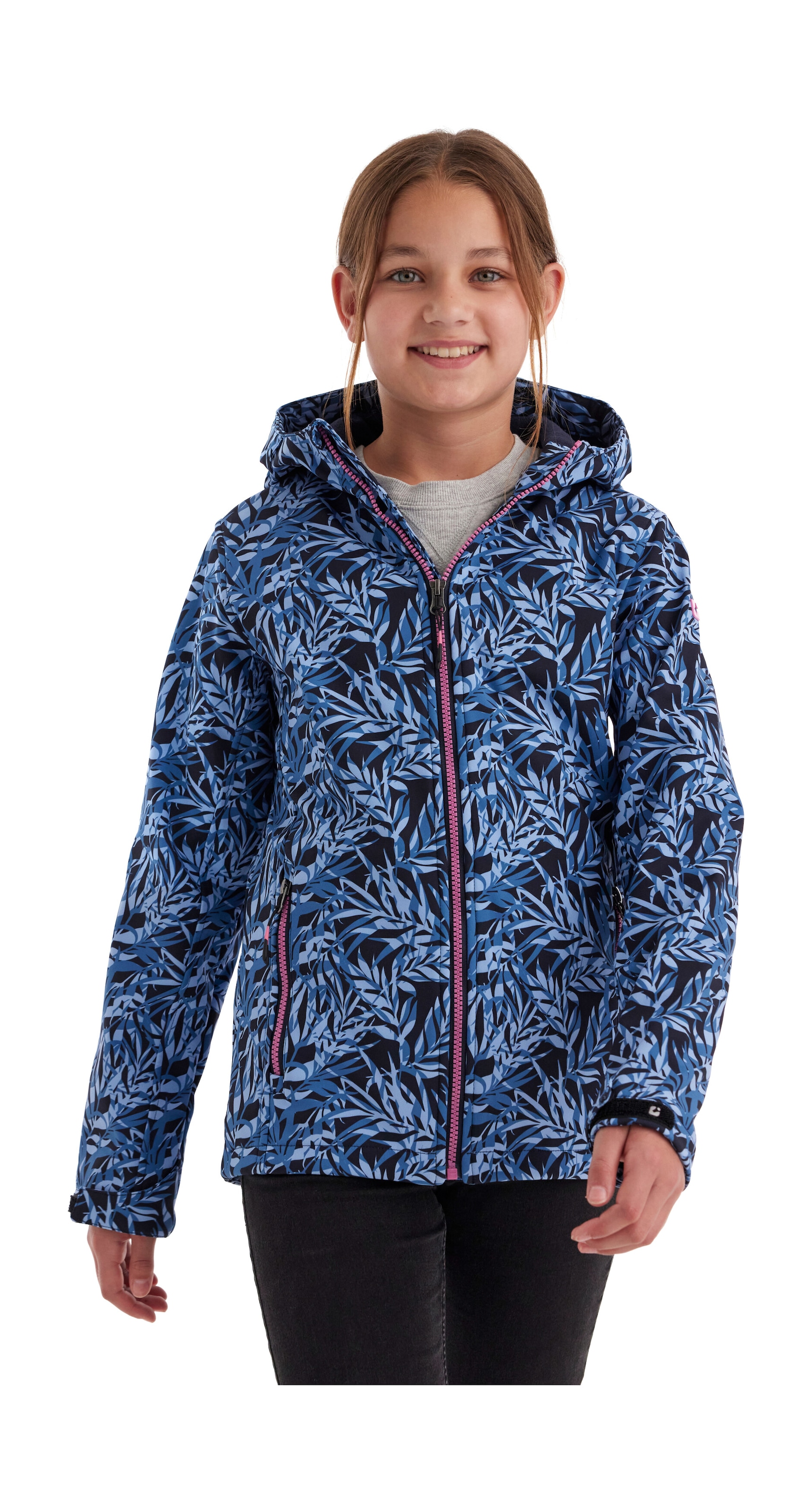 Killtec Softshelljacke »Mädchen Softshelljacke Print« Wasserdicht, windabweisend, atmungsaktiv, modischer Print