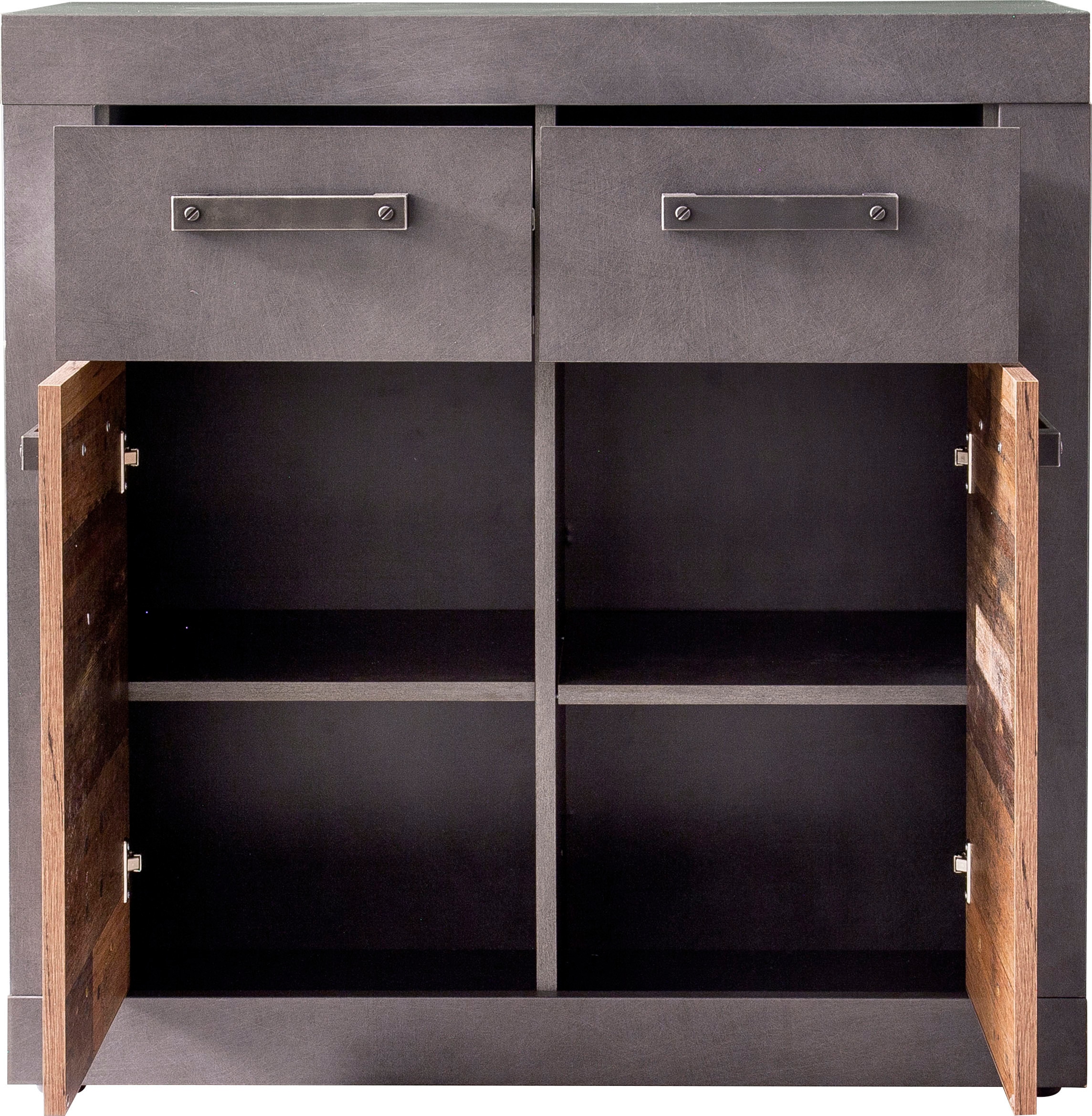 Home affaire Commode »Ilana« Kommode mit 2 Türen & 2 Schubladen - (B/T/H) 82/37/86 cm
