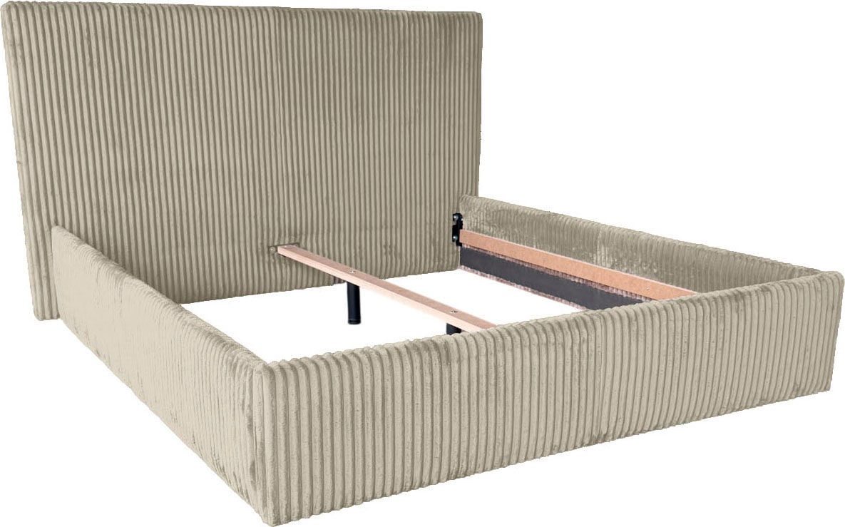 GOODproduct Polsterbett »AVVRA in der Grösse 180x200 cm, mit flauschigen Breitcord bezogen« wahlweise mit Lattenrost und King-Matratze (28cm)
