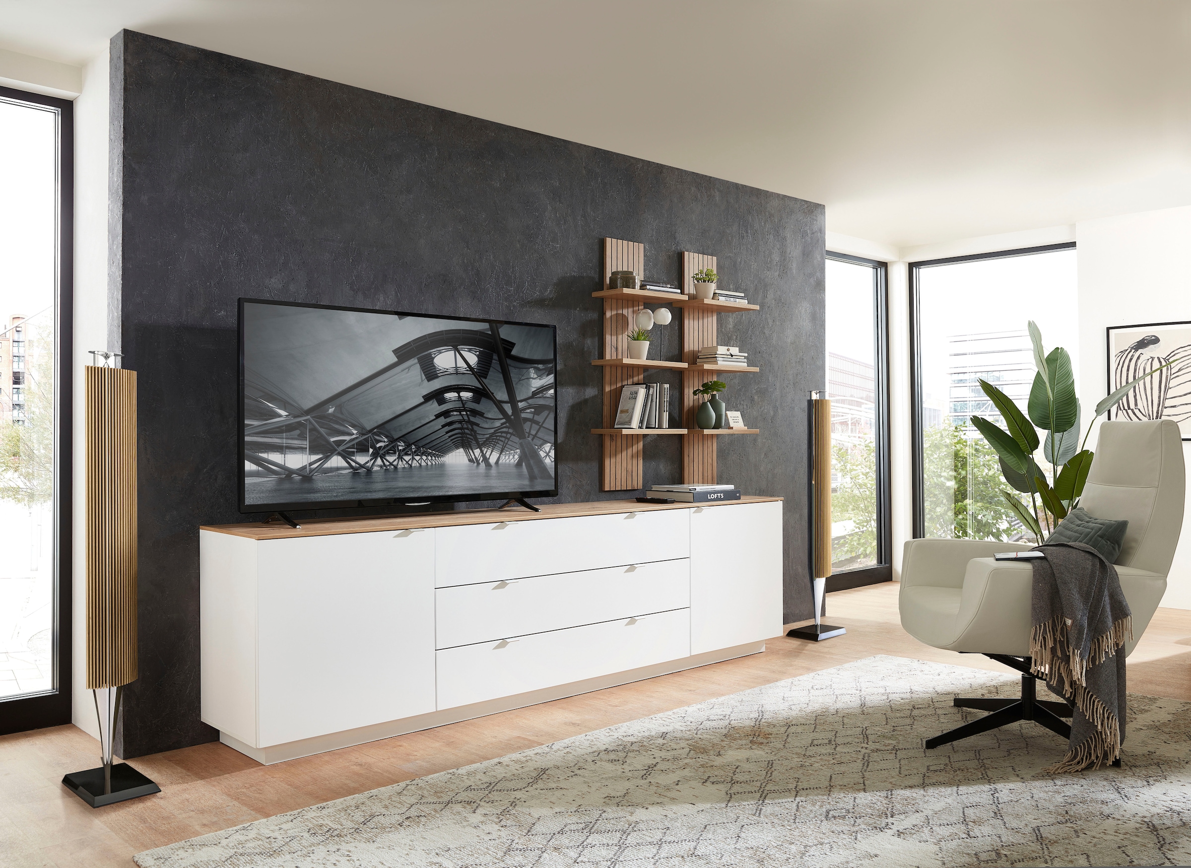 Innostyle Wandregal »Core, Wandpaneel Masse B/H/T 38x120x22 cm« 1 Stk. tlg. Wandpaneel mit 3 Böden