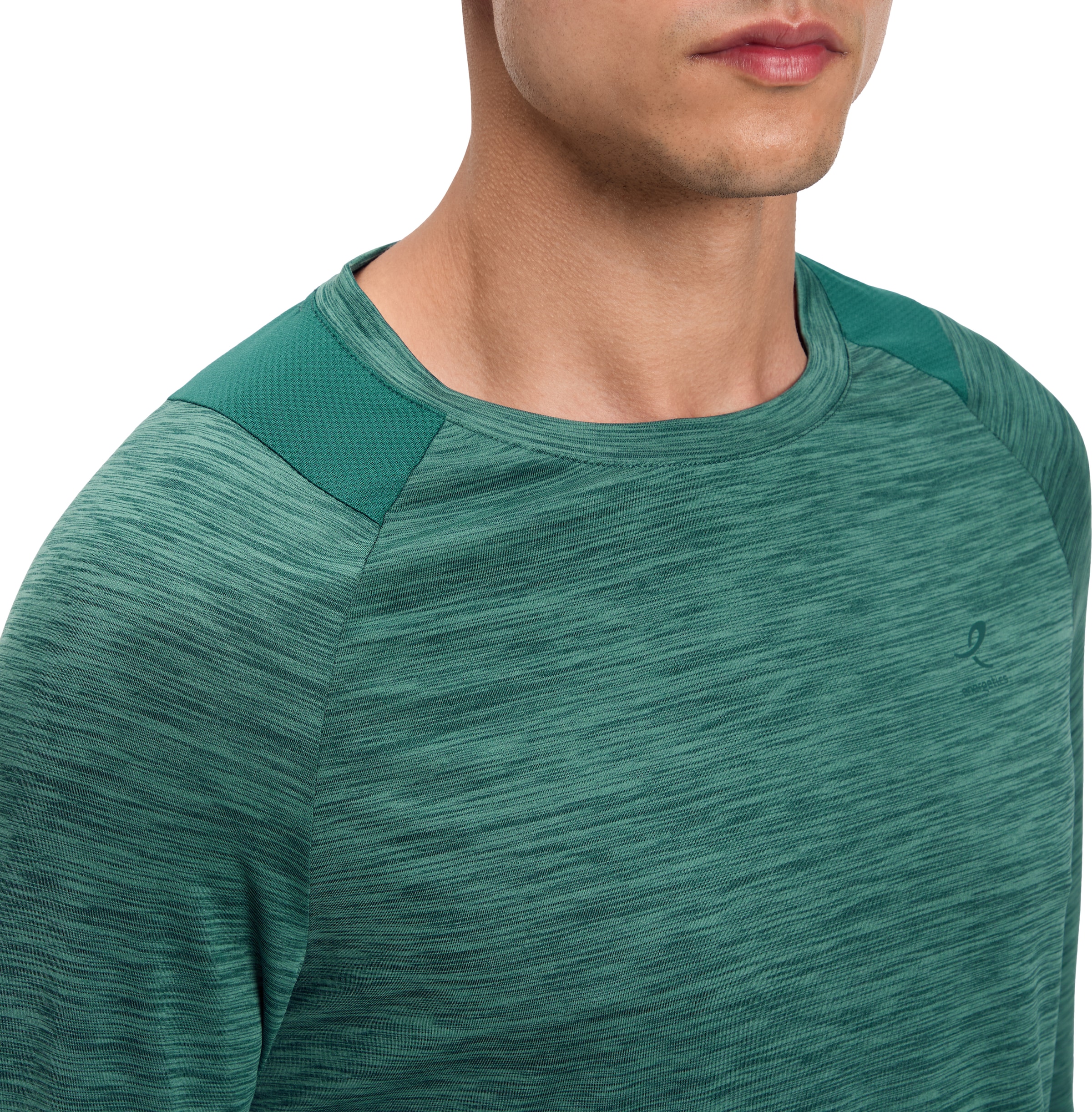 Energetics T-shirt de course »HE.-LANGARMSHIRT AILO LS M« avec ouvertures pour le pouce aux poignets, matériau élastique