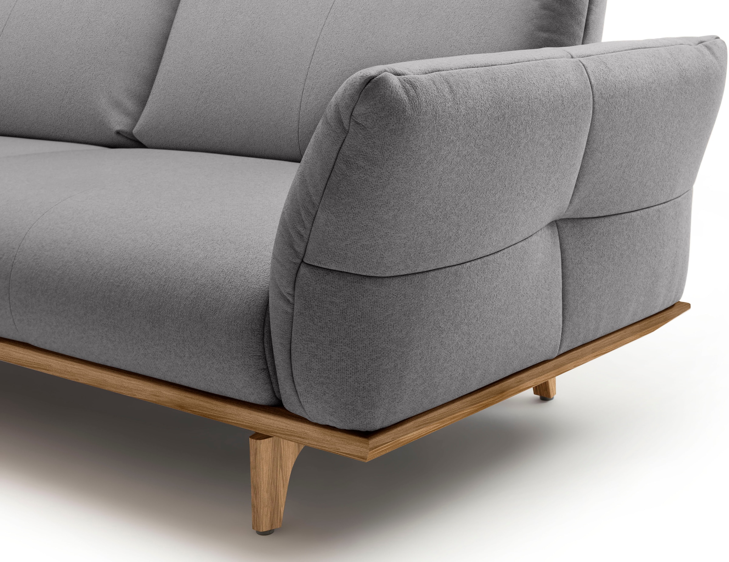Creation BY ROLF BENZ 3-places »CR.460 Designsofa mit erstklassigem Sitzkomfort« Socle en noyer, pieds en noyer, largeur 208 cm