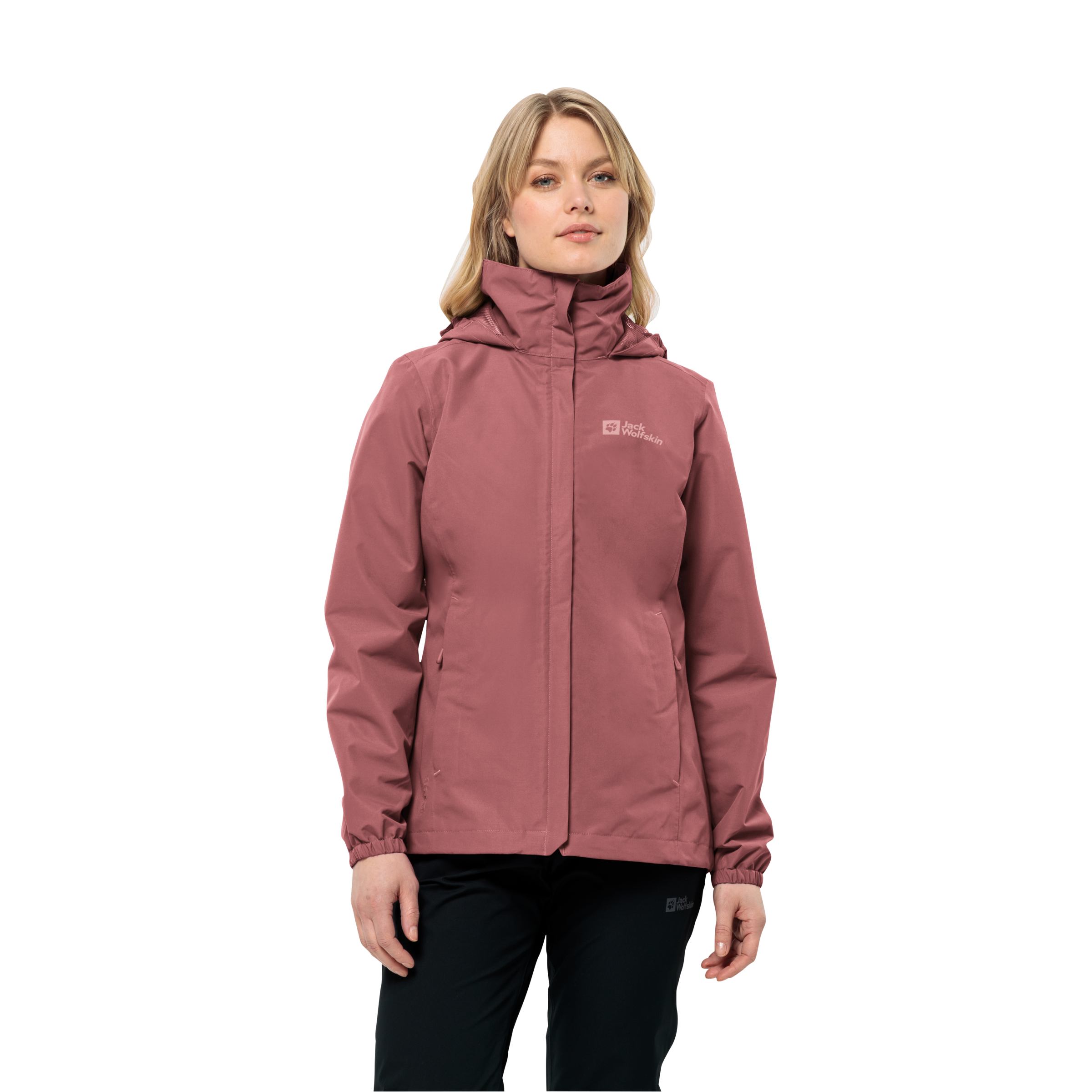 Jack Wolfskin Funktionsjacke »STORMY POINT 2L JKT W«, mit Kapuze, mit verstaubarer Kapuze, wasserdicht, atmungsaktiv und winddicht