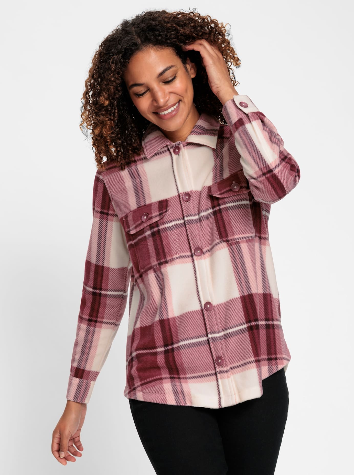 Casual Looks Fleeceshirt "Fleece-Bluse" 1