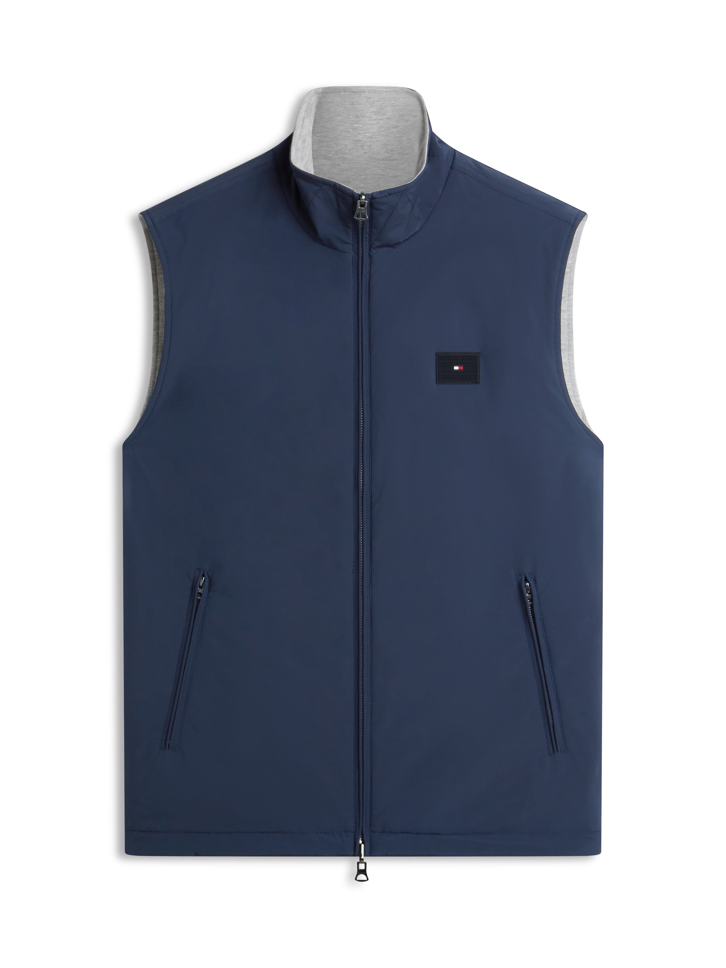 Tommy Hilfiger Wendeweste »LW REVERSIBLE« von beiden Seiten tragbar, Stehkragen, 2-Wege-Reissverschluss
