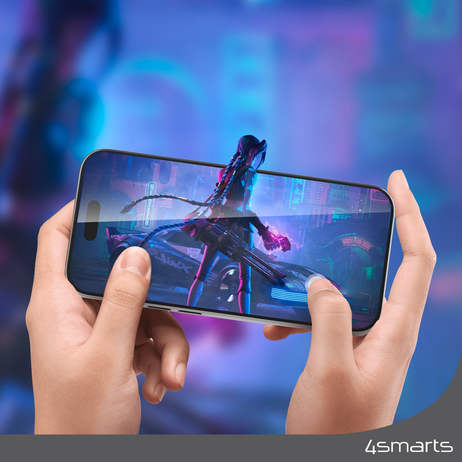 4smarts Displayschutzglas »Second Glass mit Montagerahmen«, für Apple iPhone 15