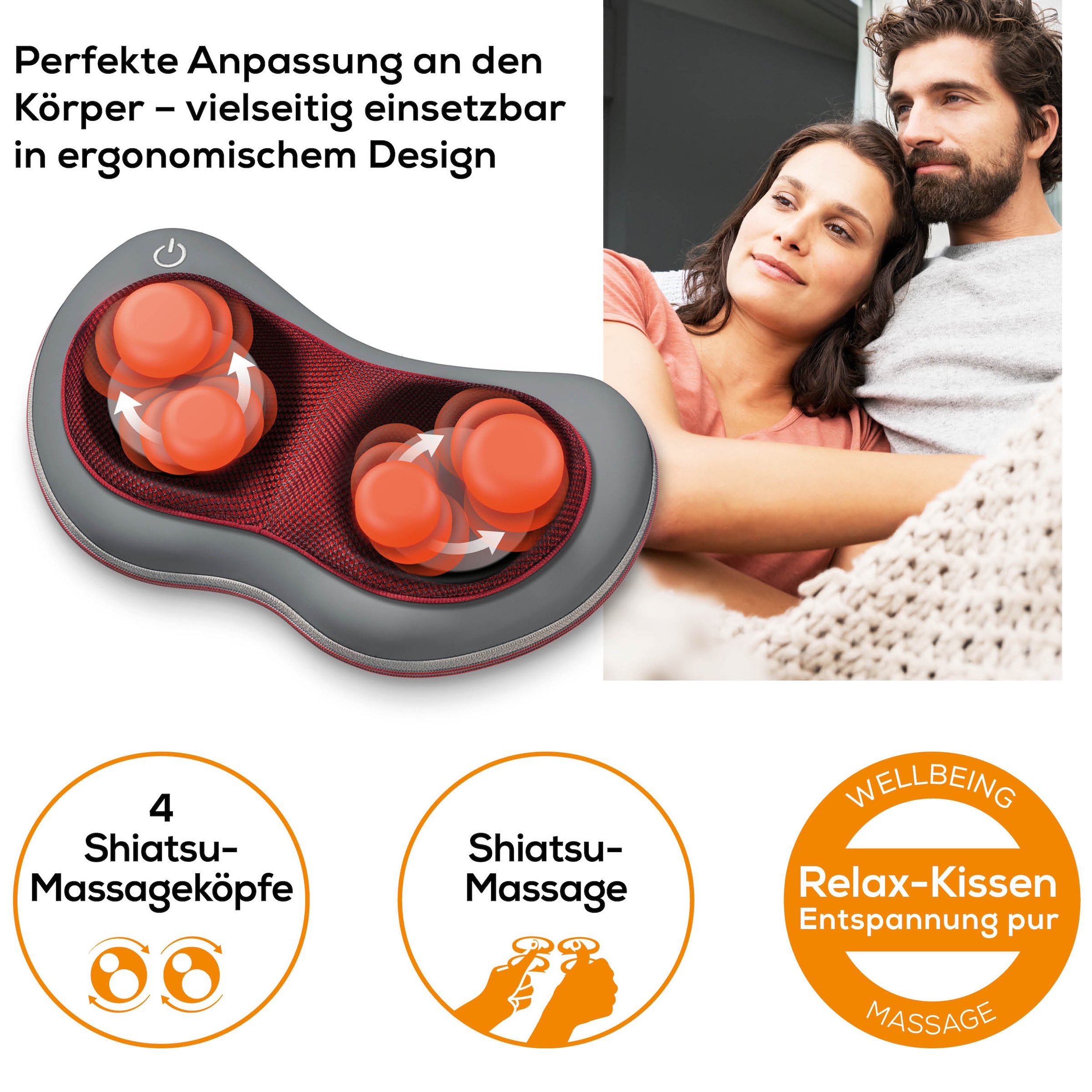 BEURER Shiatsu-Massagekissen »MG 149«, Wohltuende Shiatsu Massage