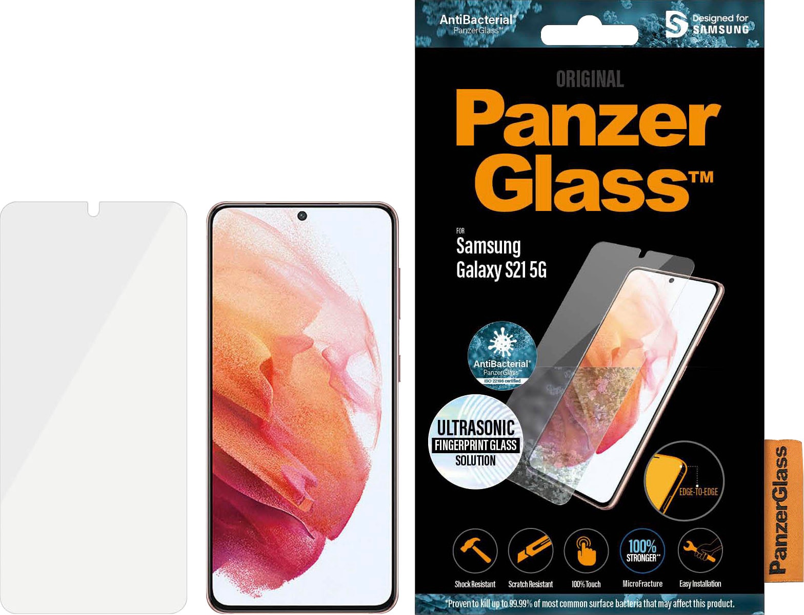 Image of PanzerGlass Displayschutzfolie »7269«, für Galaxy S21 5G bei Ackermann Versand Schweiz
