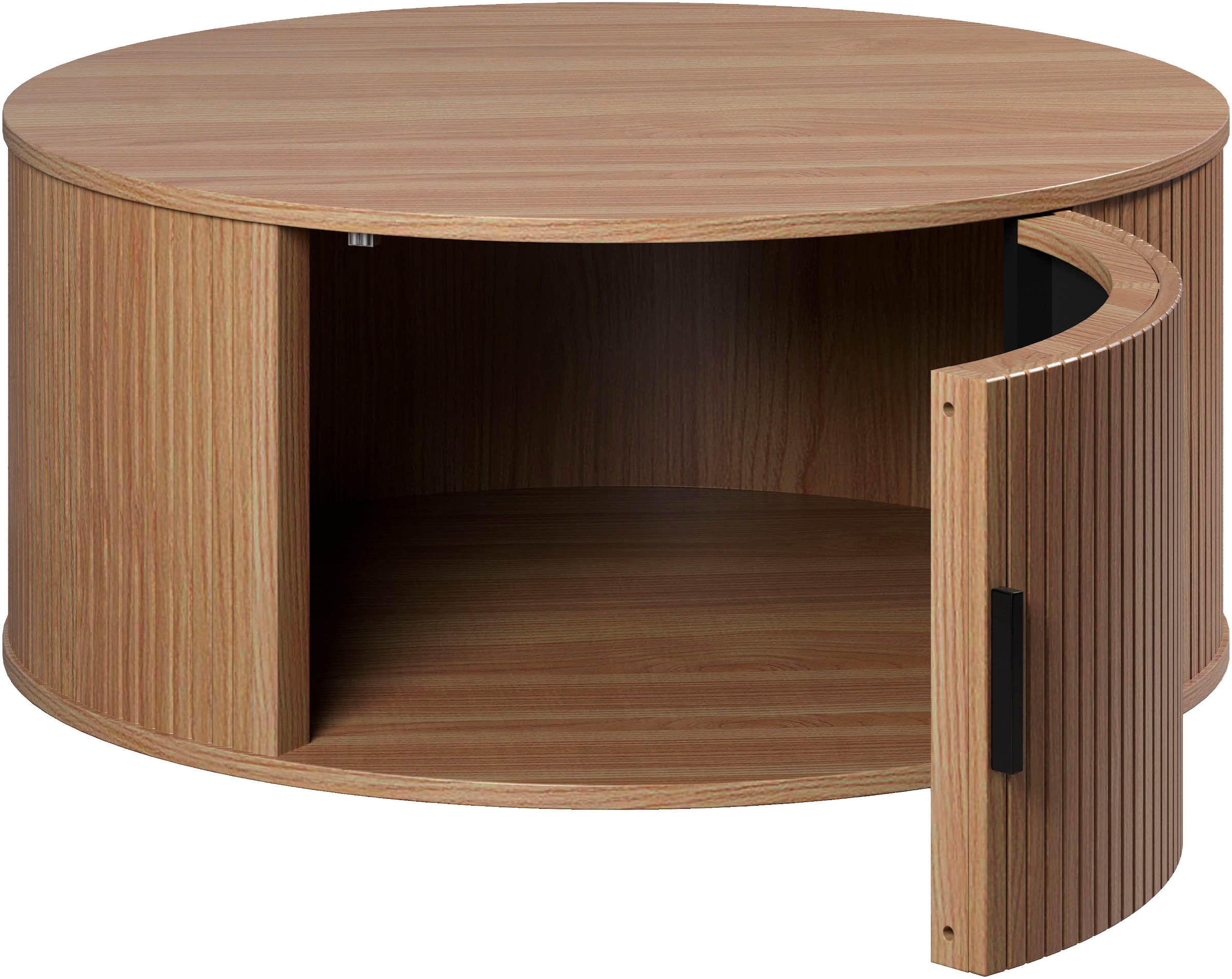 Home affaire Table basse »Ronda« 1 cuis tlg. Table basse ronde avec rangement - dimensions (L/P/H) 80/80/36 cm