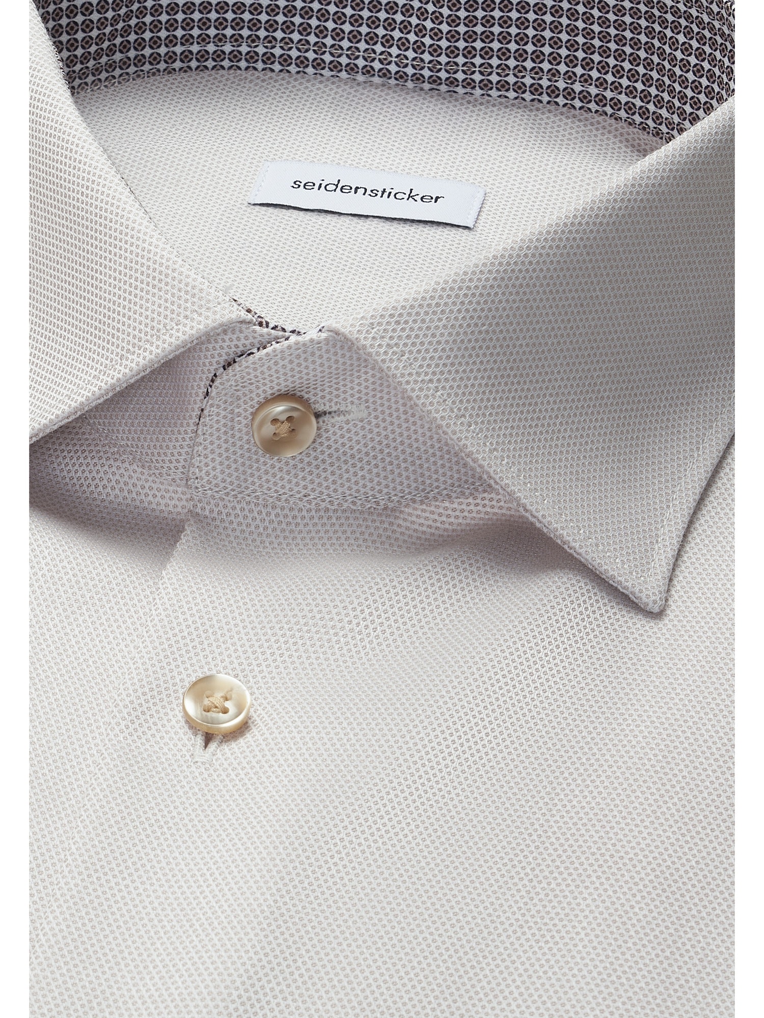seidensticker Chemise d'affaires »Schwarze Rose« Regular 1/1 Kentkragen Struktur