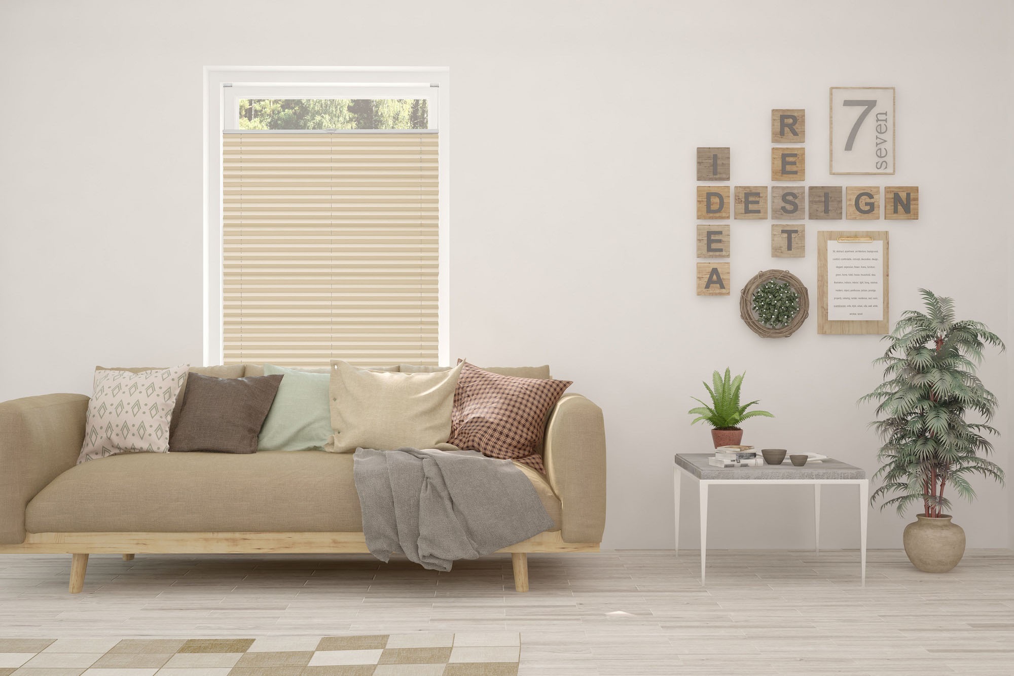 Image of mydeco Plissee nach Mass »Basic Thermo«, abdunkelnd, energiesparend, verspannt bei Ackermann Versand Schweiz