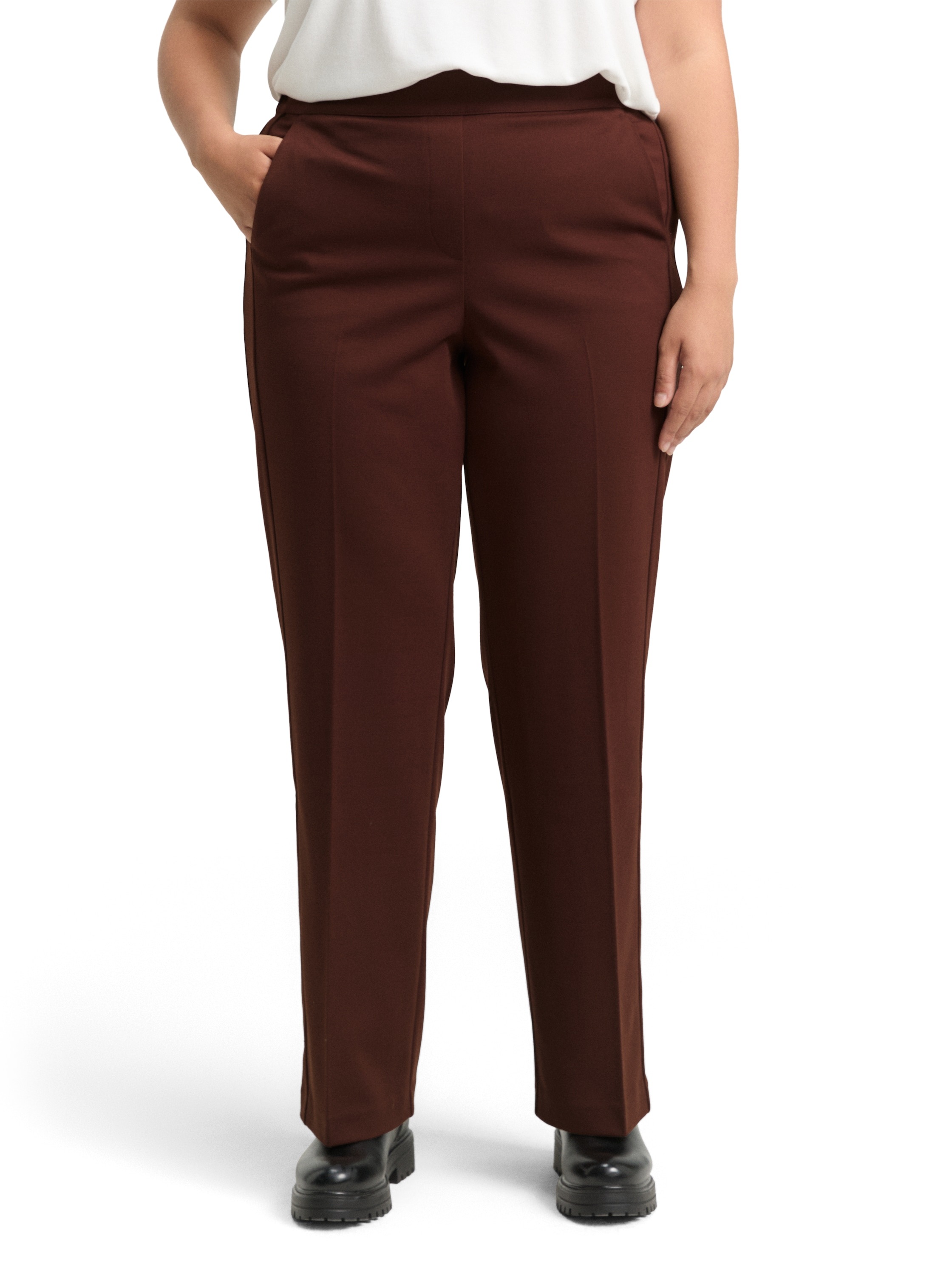 Image of TOM TAILOR PLUS Bundfaltenhose mit elastischem Gummizug