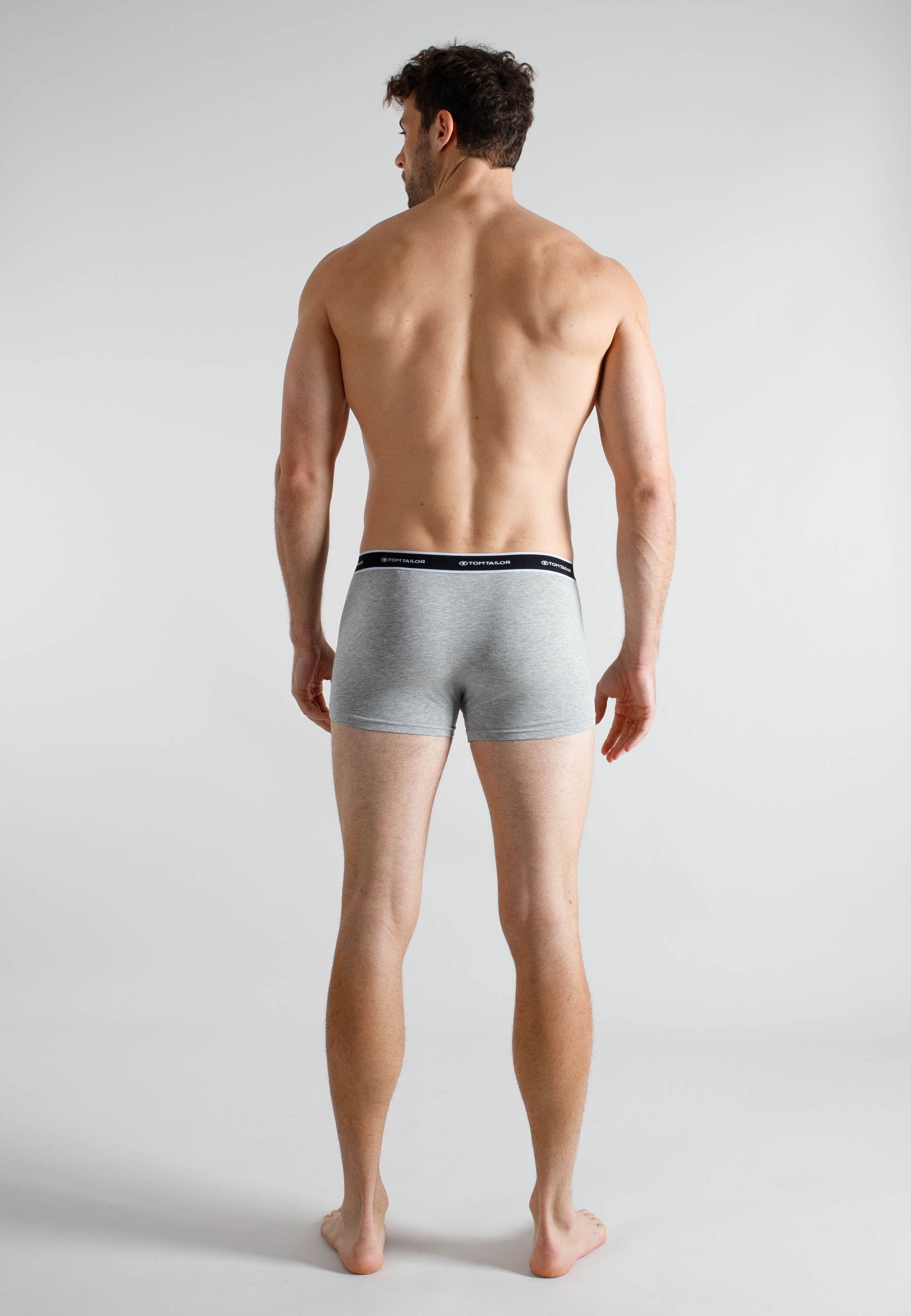 TOM TAILOR Boxershorts »Kentucky« Packung, 2er Pack,  weich, bequem, basic, eng, atmungsaktiv, Logobund, Baumwollmix