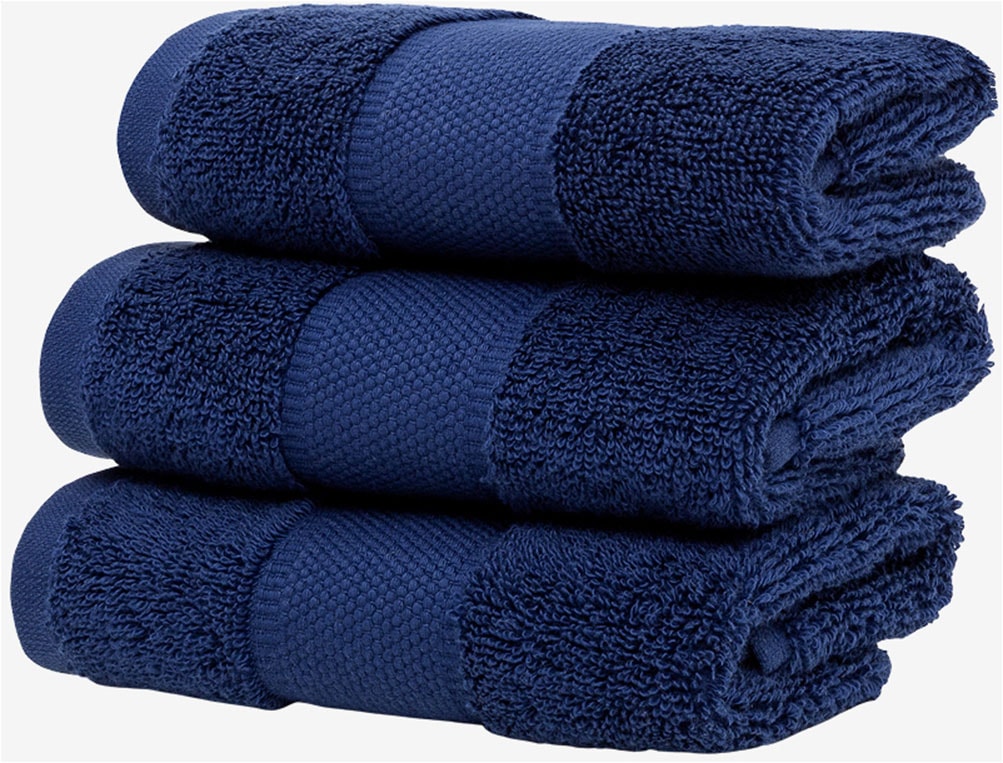 Wolkenfeld Gaestehandtuecher »Premium Low-Twist Baumwolle 550 g/m² – 3 Gästehandtücher« 30×50 cm – weich, saugfähig und ideal für Gäste & Alltag