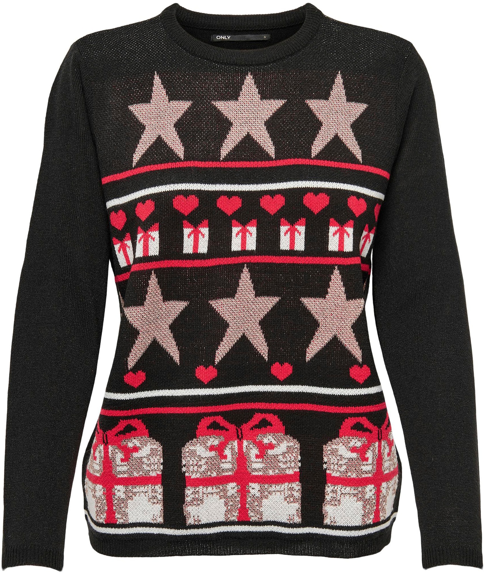 Image of Only Weihnachtspullover »ONLXMAS WRAP L/S PULLOVER BOX KNT« bei Ackermann Versand Schweiz