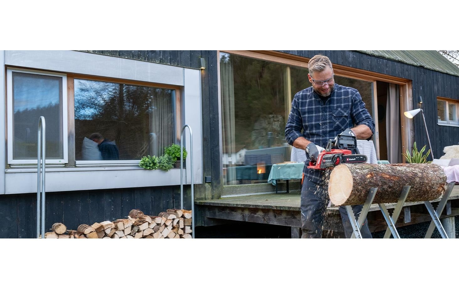 Einhell Akku-Kettensäge »Einhell GE-LC 18/25 Li BL-Solo Akku, bürstenlos, 25 cm«