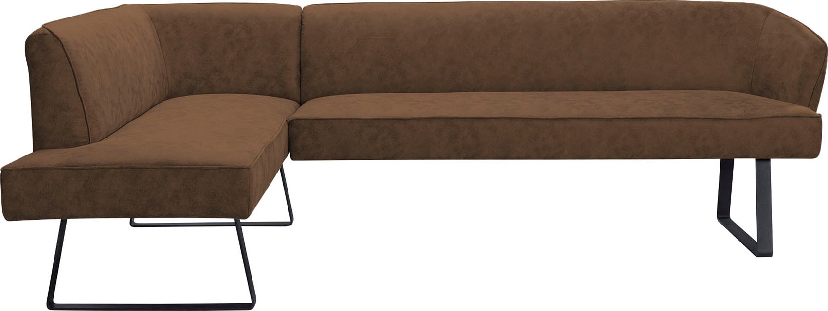 Eckbank mit bequem fashion und verschiedenen exxpo sofa Qualitäten Metallfüssen, in »Americano«, Keder - Bezug kaufen