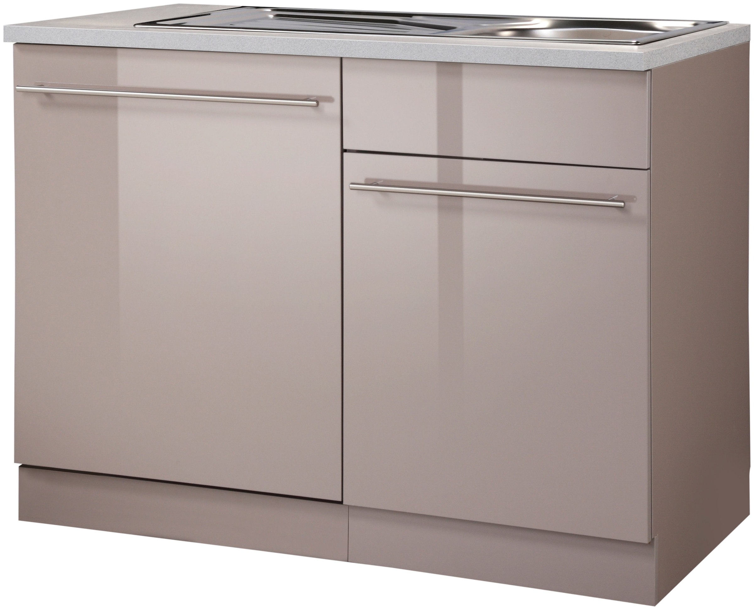 Image of wiho Küchen Spülenschrank »Chicago«, 110 cm breit, inkl. Tür/Sockel für Geschirrspüler bei Ackermann Versand Schweiz