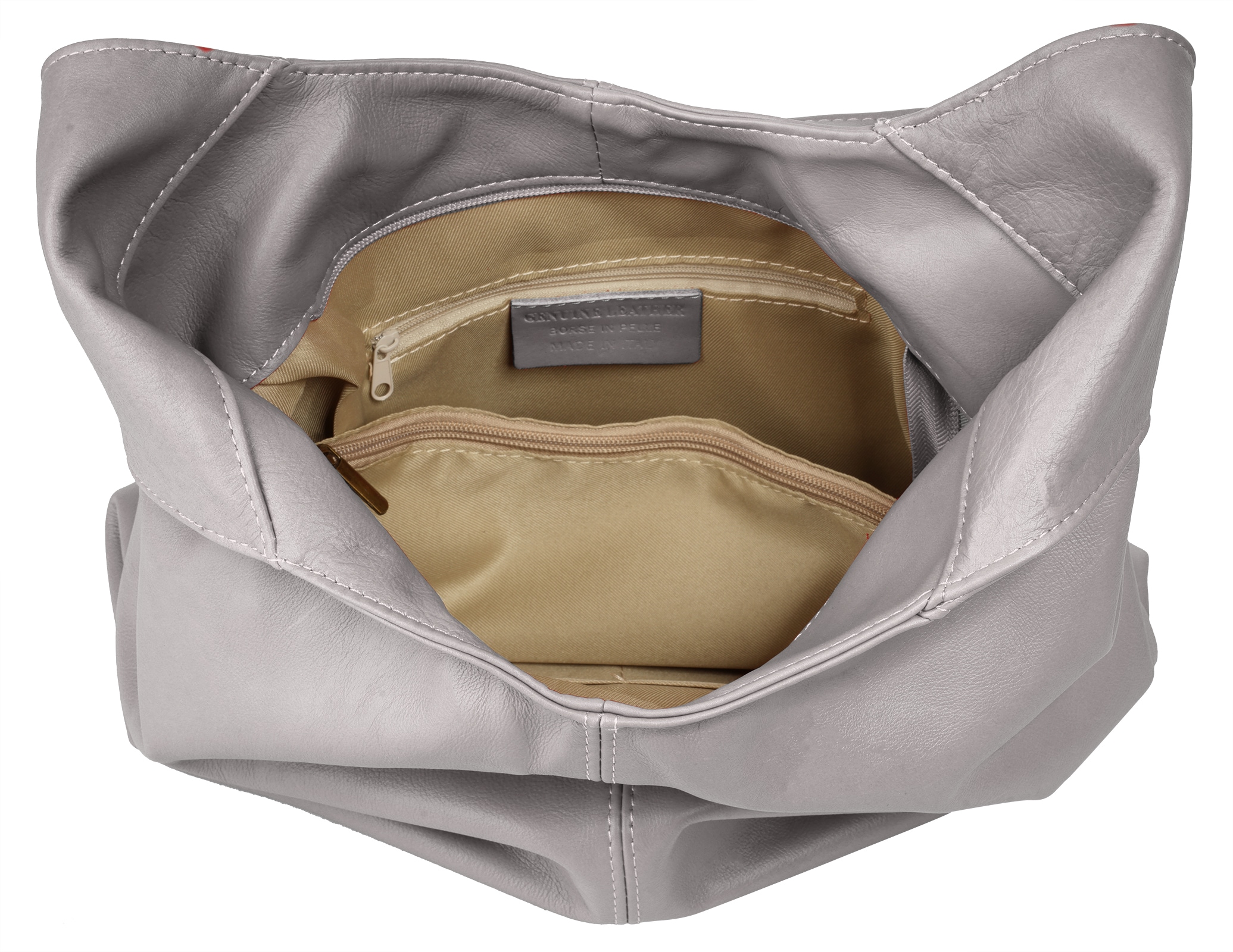 Piké Shopper, echt Leder, Made in Italy