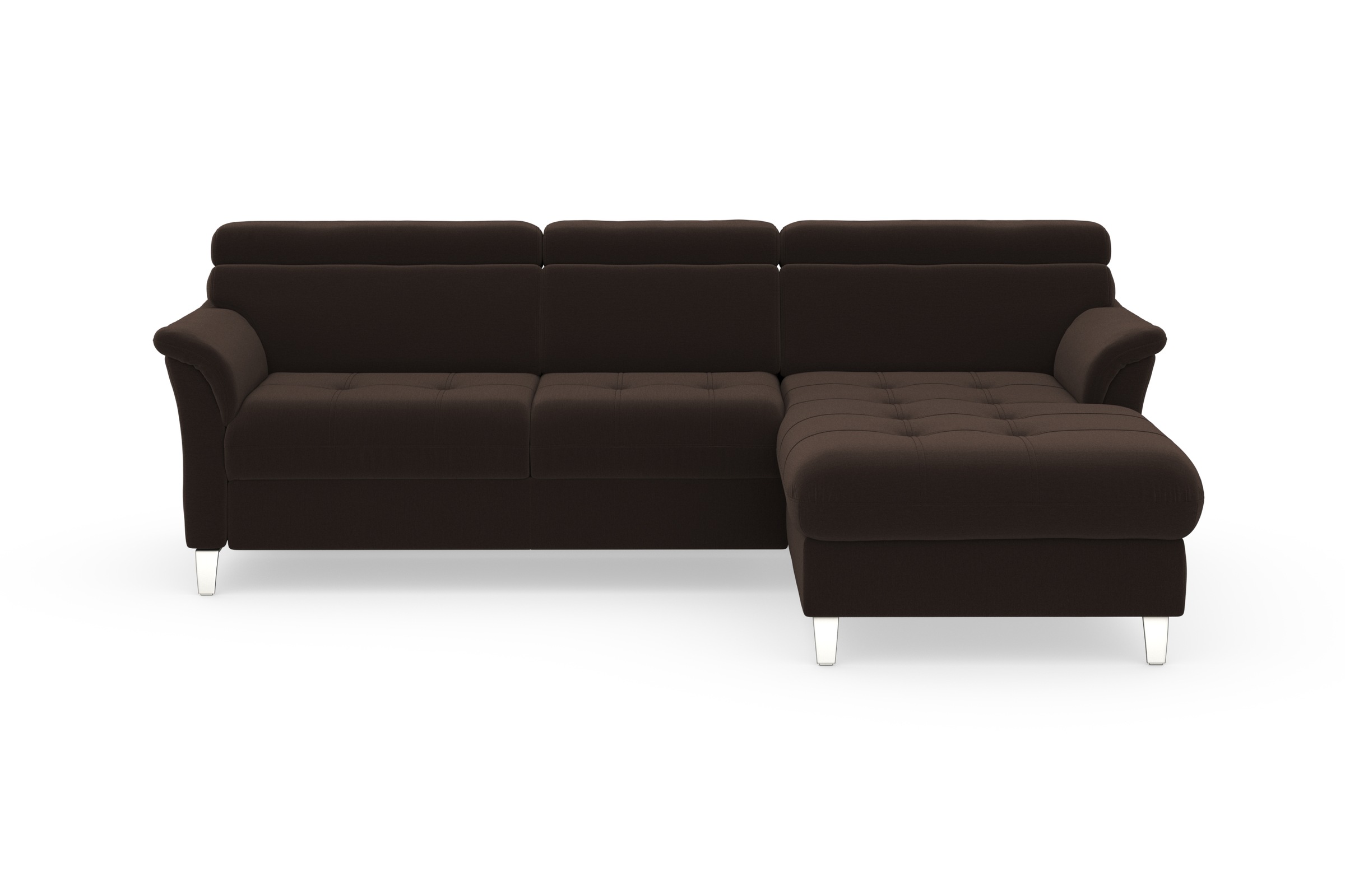 sit&more Ecksofa »Marano L-Form«, inklusive Kopfteilverstellung, wahlweise mit Bettfunktion, Bettkasten