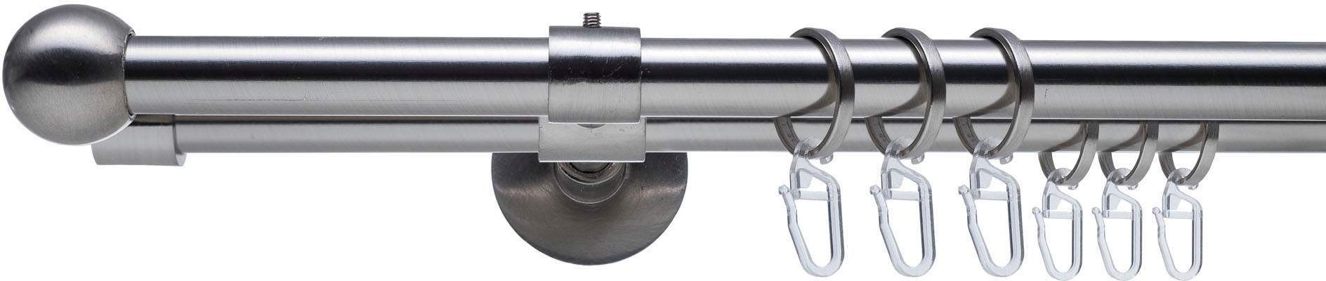 Image of Liedeco Gardinenstange »Stilgarnitur, Komplettgarnitur 16 m Kugel Set«, 2 läufig-läufig, Fixmass, Gardinenstange Komplett bei Ackermann Versand Schweiz