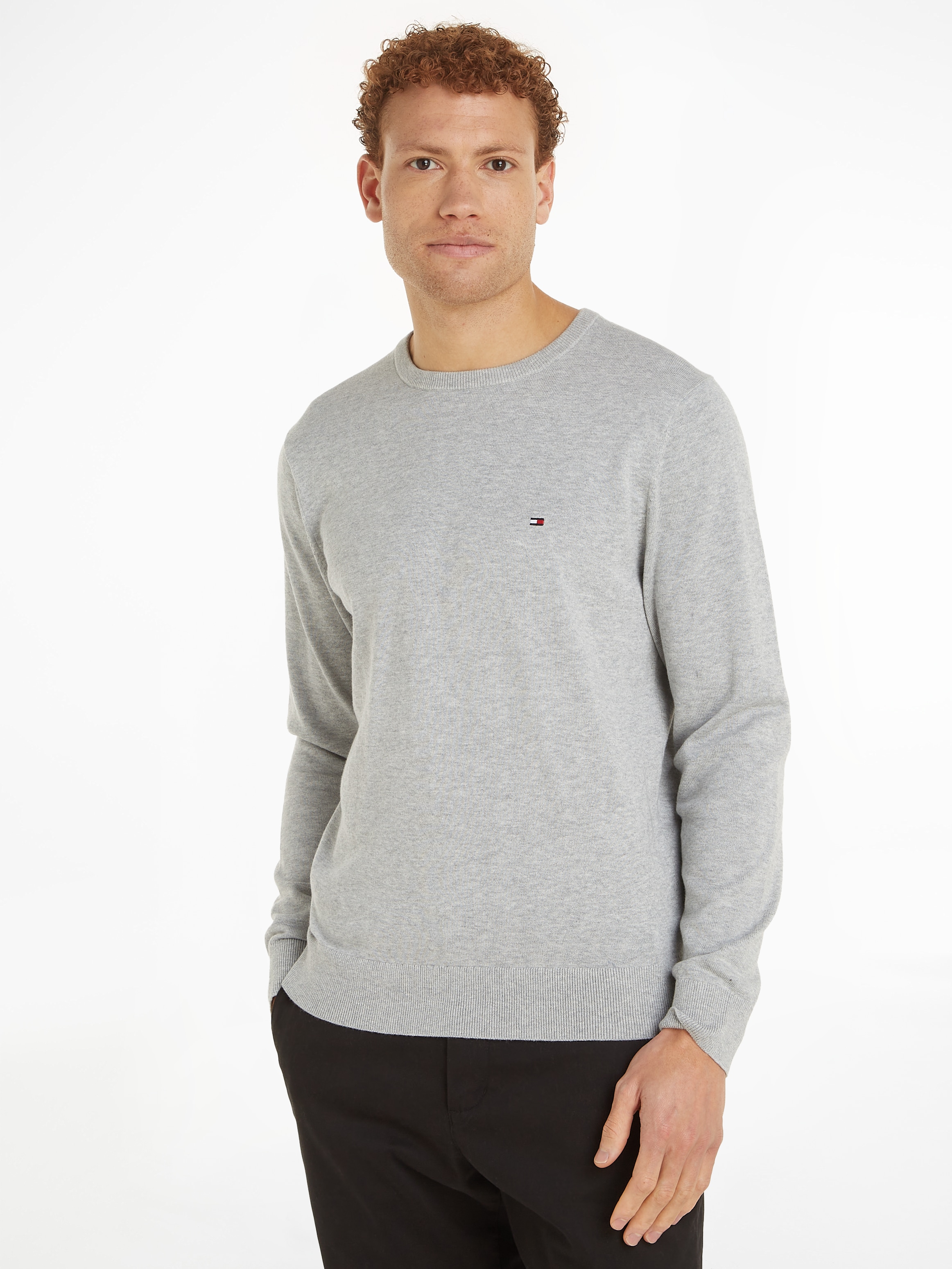 Rundhalspullover »ESSENTIAL COTTON CREW NECK«