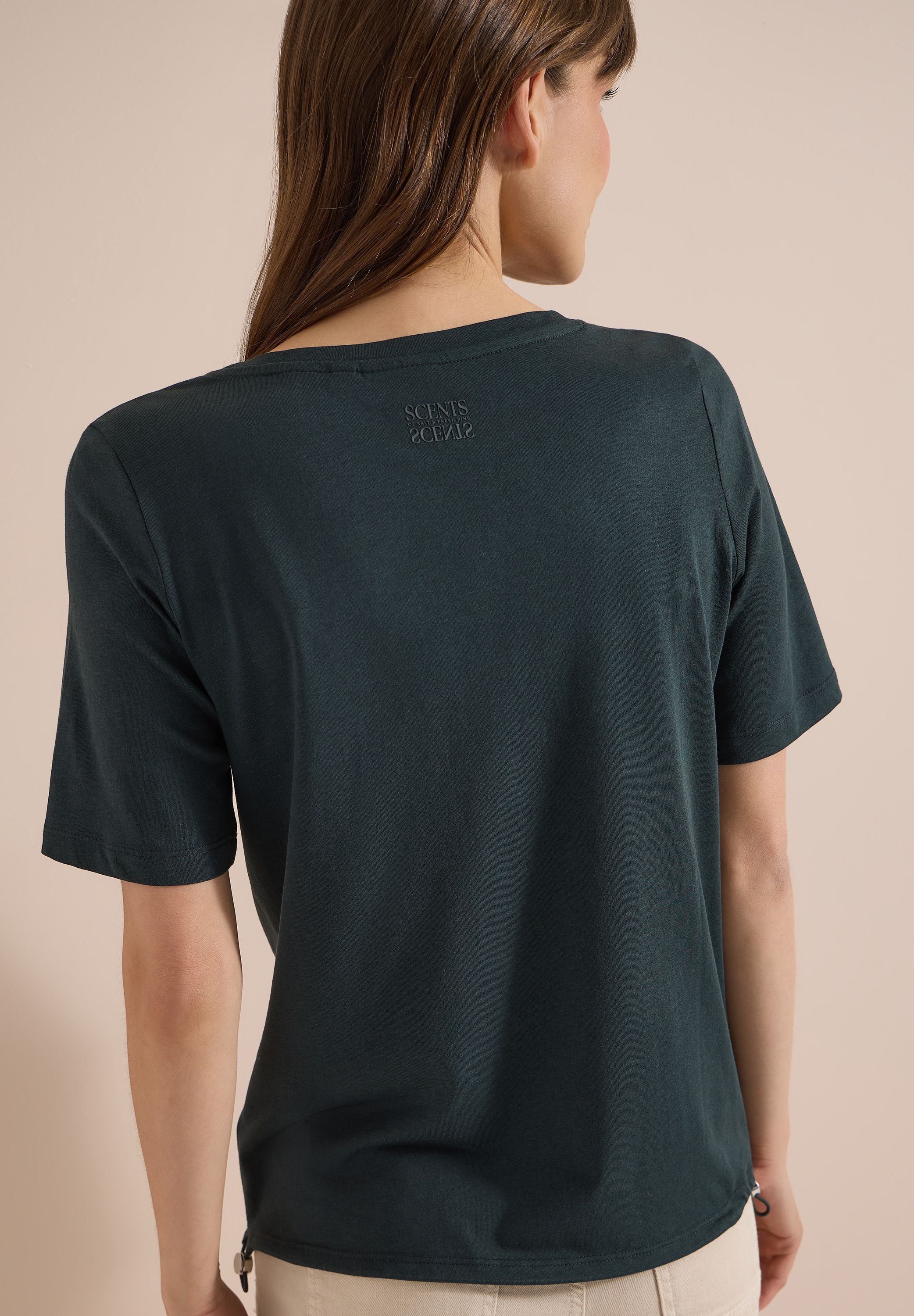 Cecil T-Shirt aus Baumwollmix mit Modal, pflegeleichte Jersey-Qualität