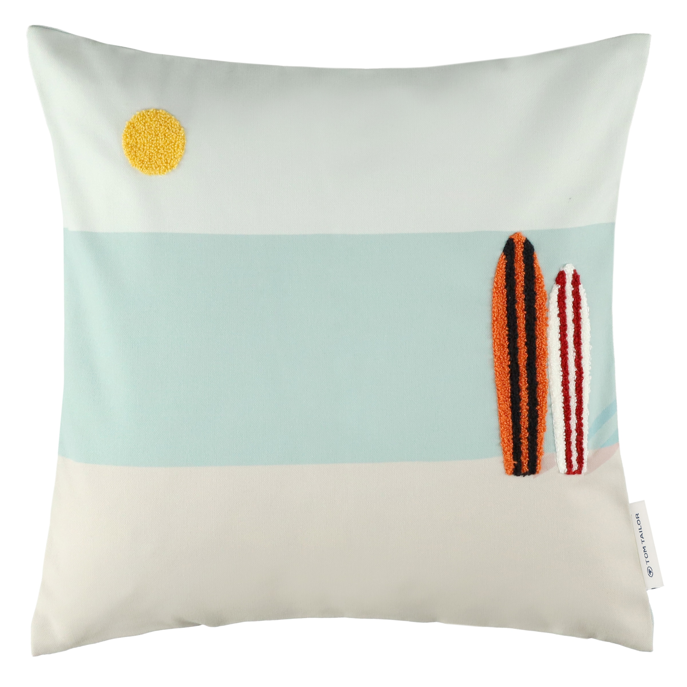 Image of TOM TAILOR HOME Kissenbezug "Surf" maritimes Dessin