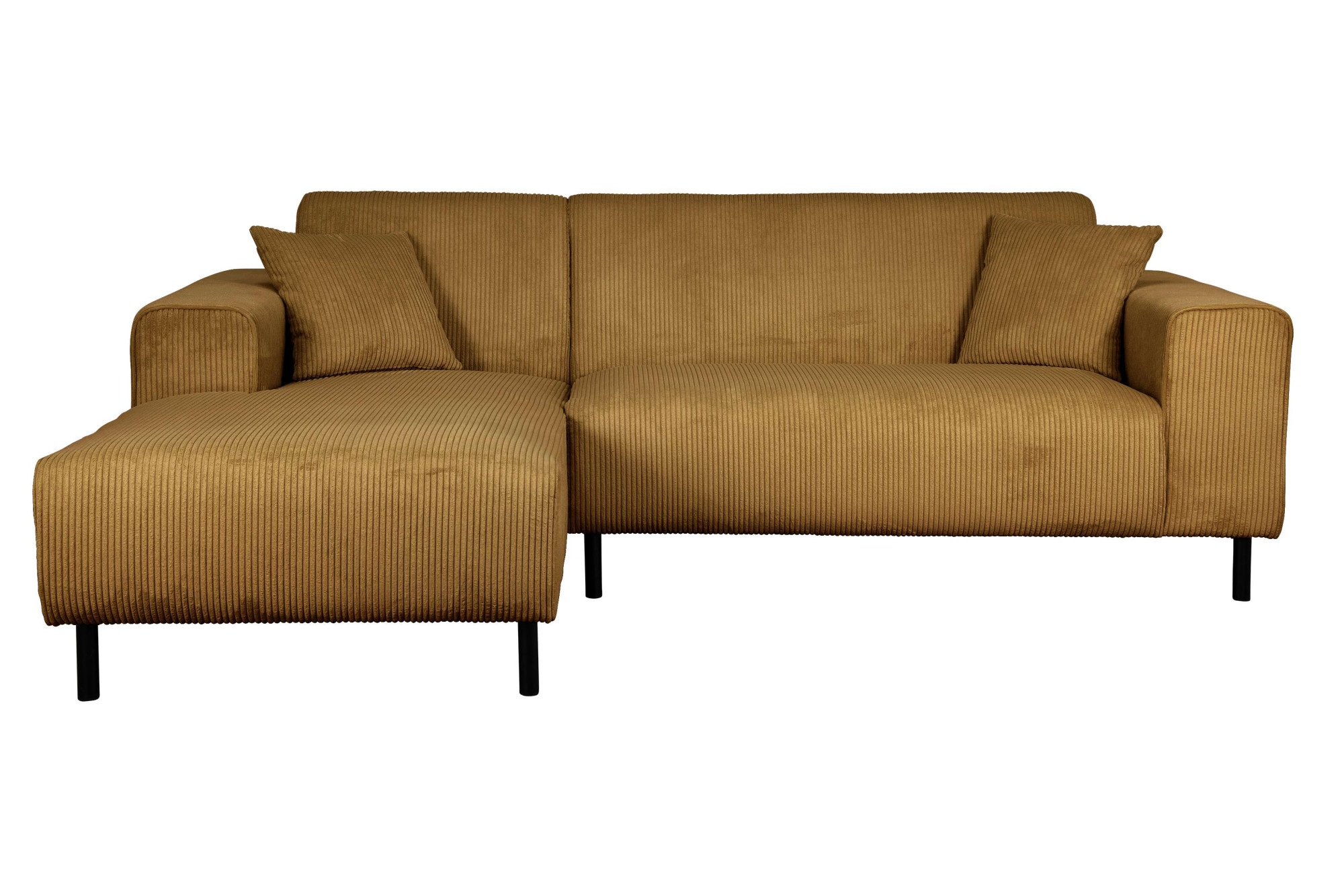 Home affaire Ecksofa »ARROS L-Form mit Wellenunterfederung, Masse B/T/H: 235/163/81 cm«, incl. Zierkissen, mit Recamiere rechts/links bestellbar, auch in Cord