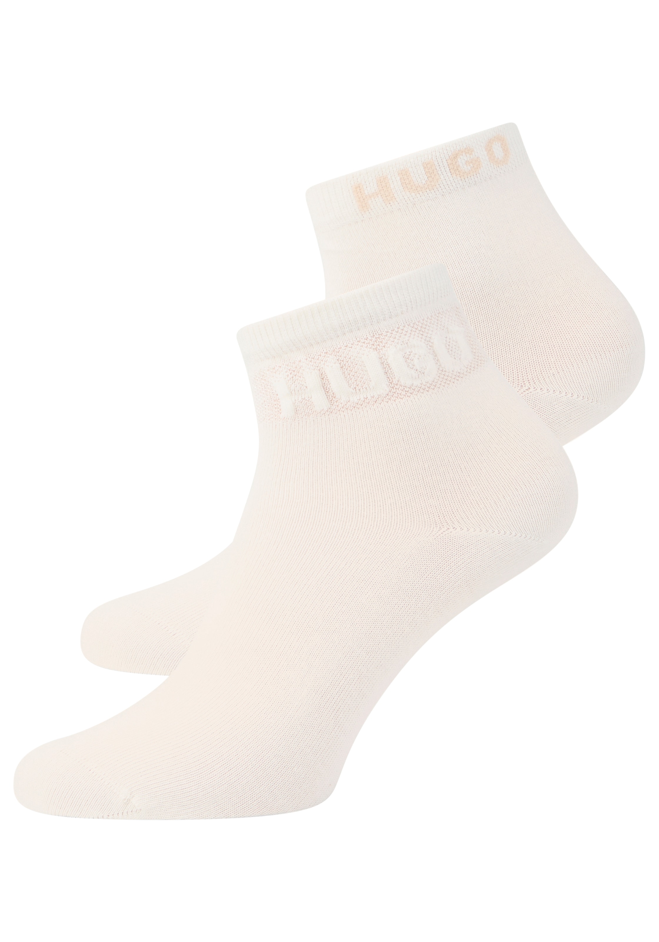 HUGO Underwear Chaussettes courtes »MESH LOGO« 2 Couple tlg. Inserts en maille semi-transparente