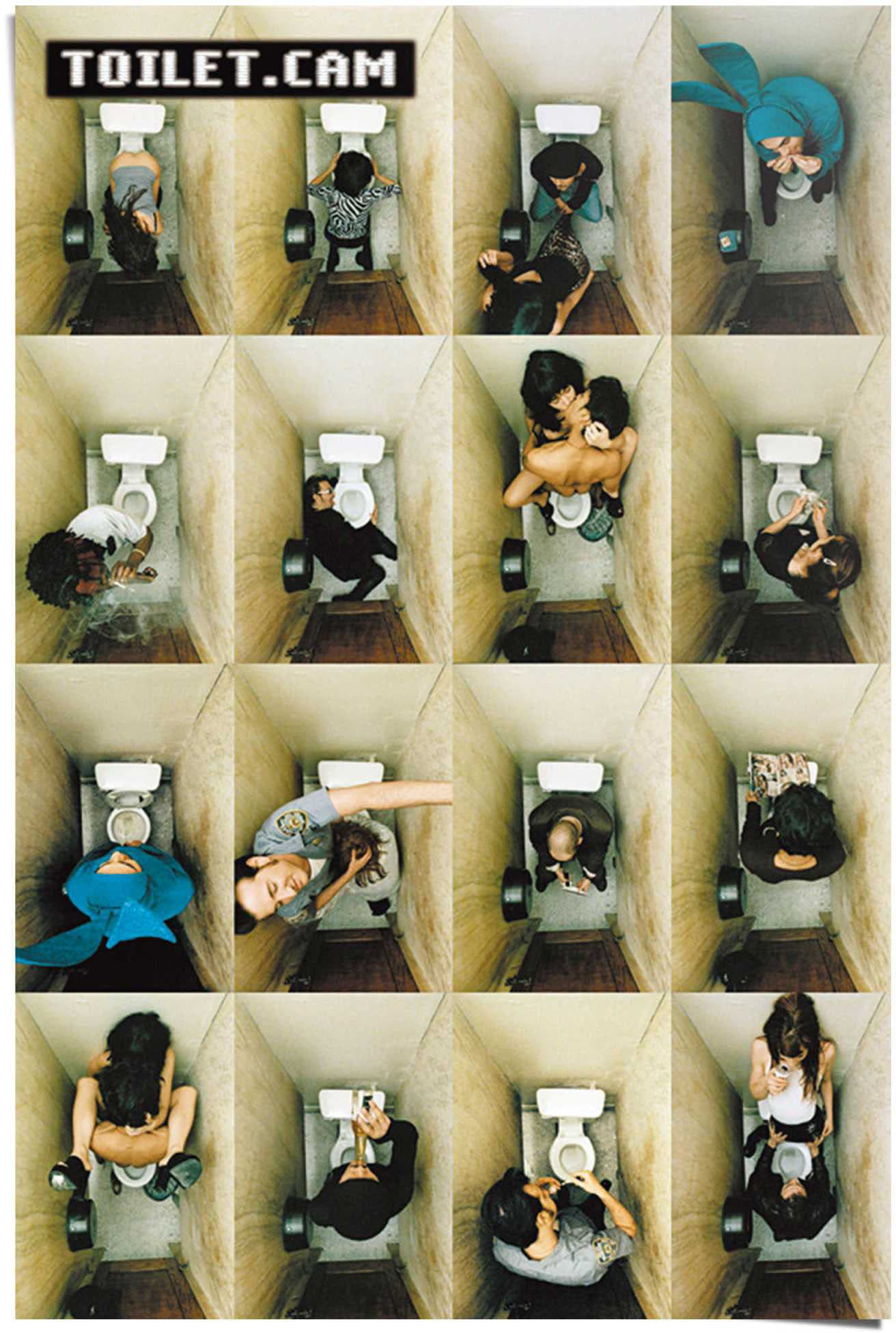 Image of Reinders Poster "Poster Toilet.Cam 2 family" Schriftzug 1 Stk. tlg.