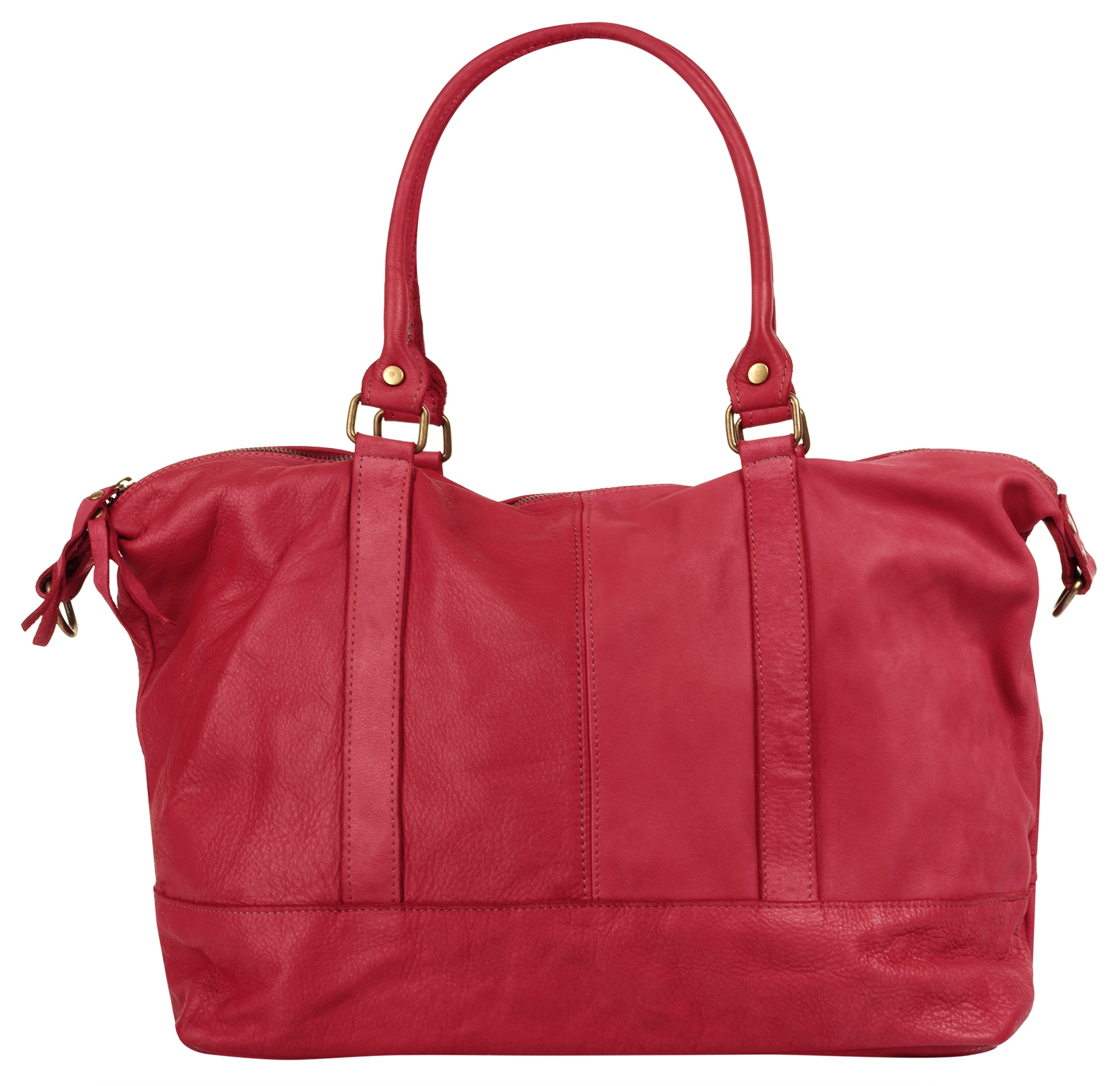 Samantha Look Reisetasche, echt Leder, Made in Italy