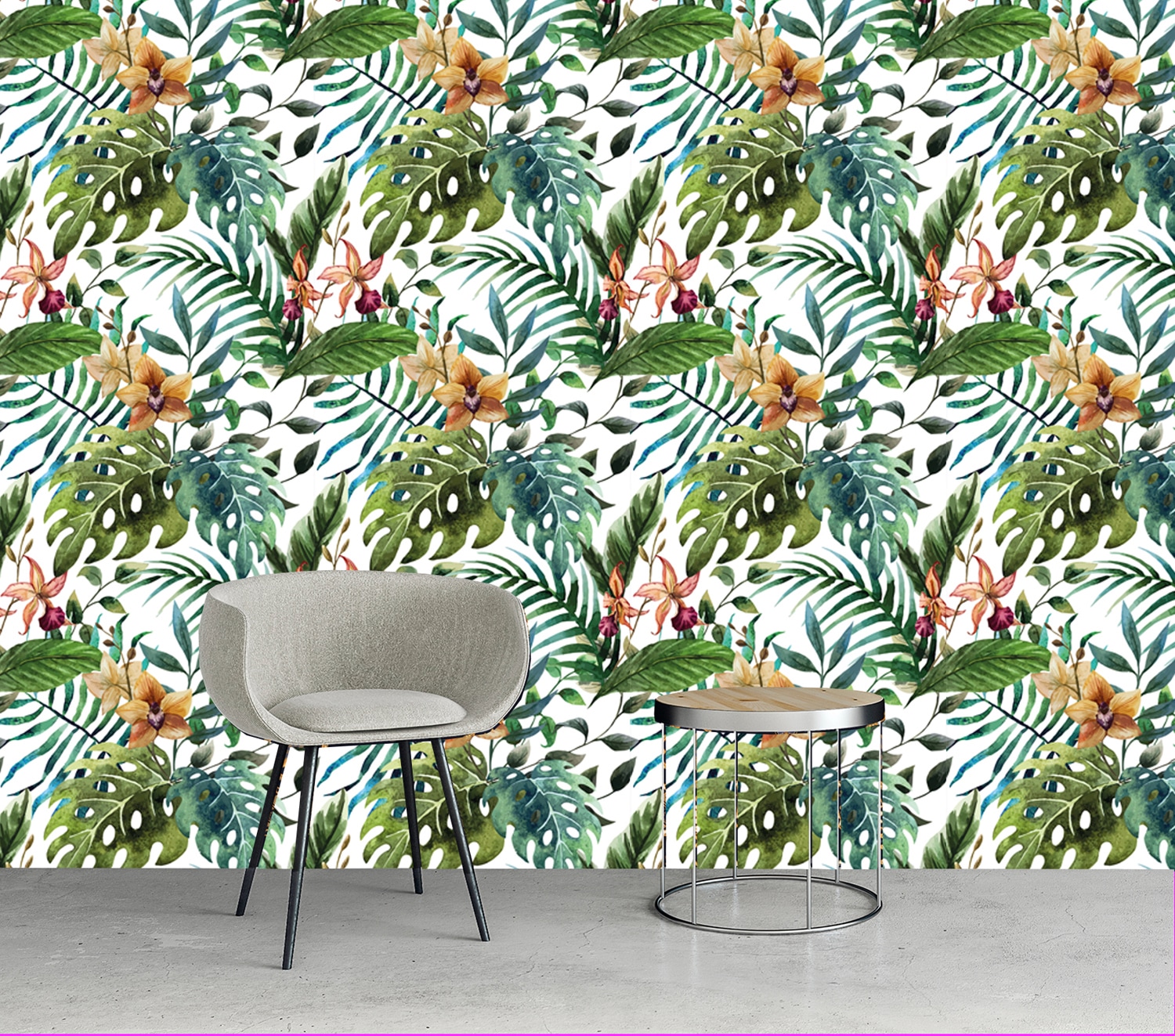 queence Papier peint vinyle »Tor« Motif | botanique | floral | imprimé | naturellement | à motifs 90x250cm, selbstklebend, kinderleichte Anbringung, , Sticker