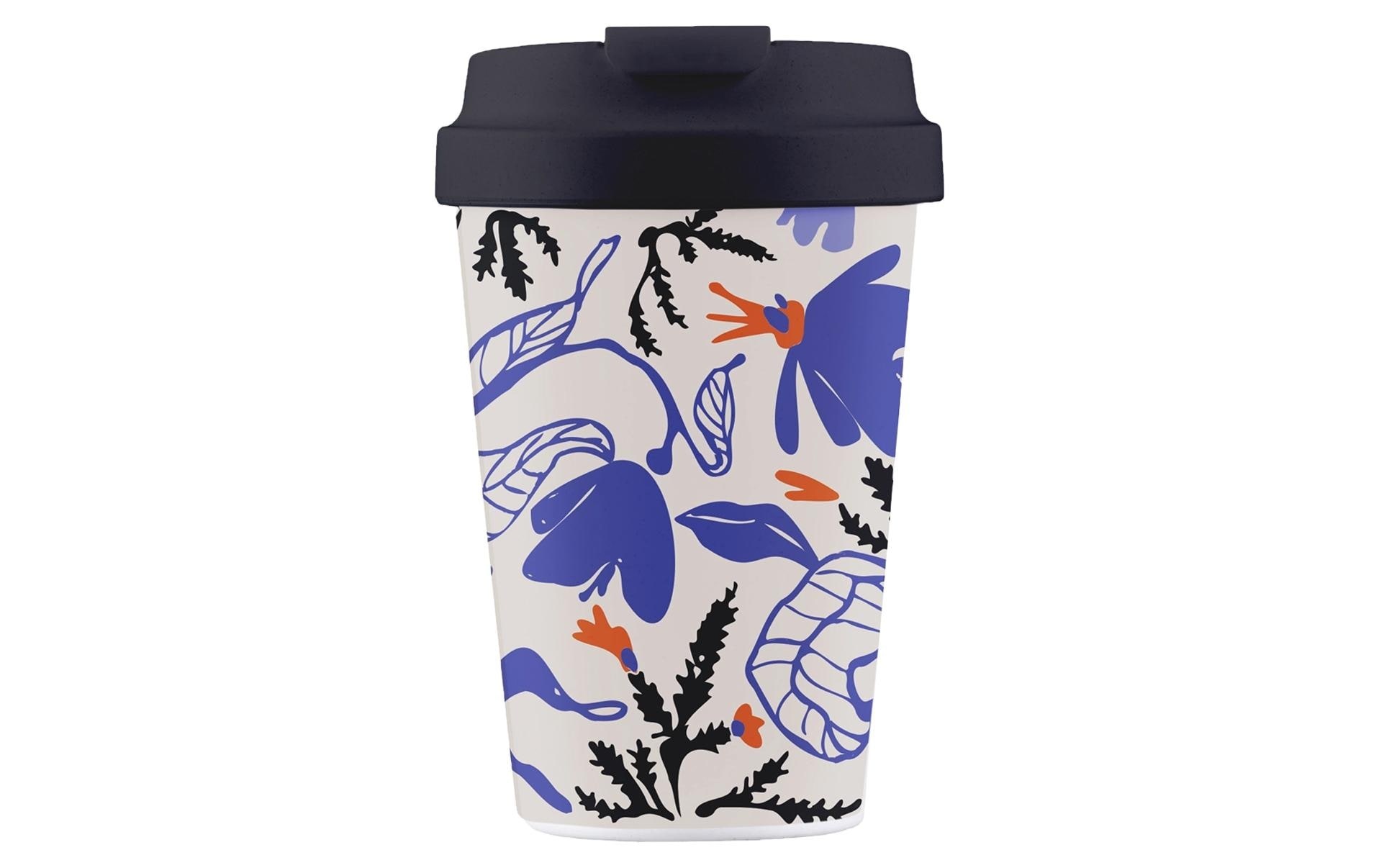 Image of Coffee-to-go-Becher "BioLoco Easy Cup-Black fern 350 ml"