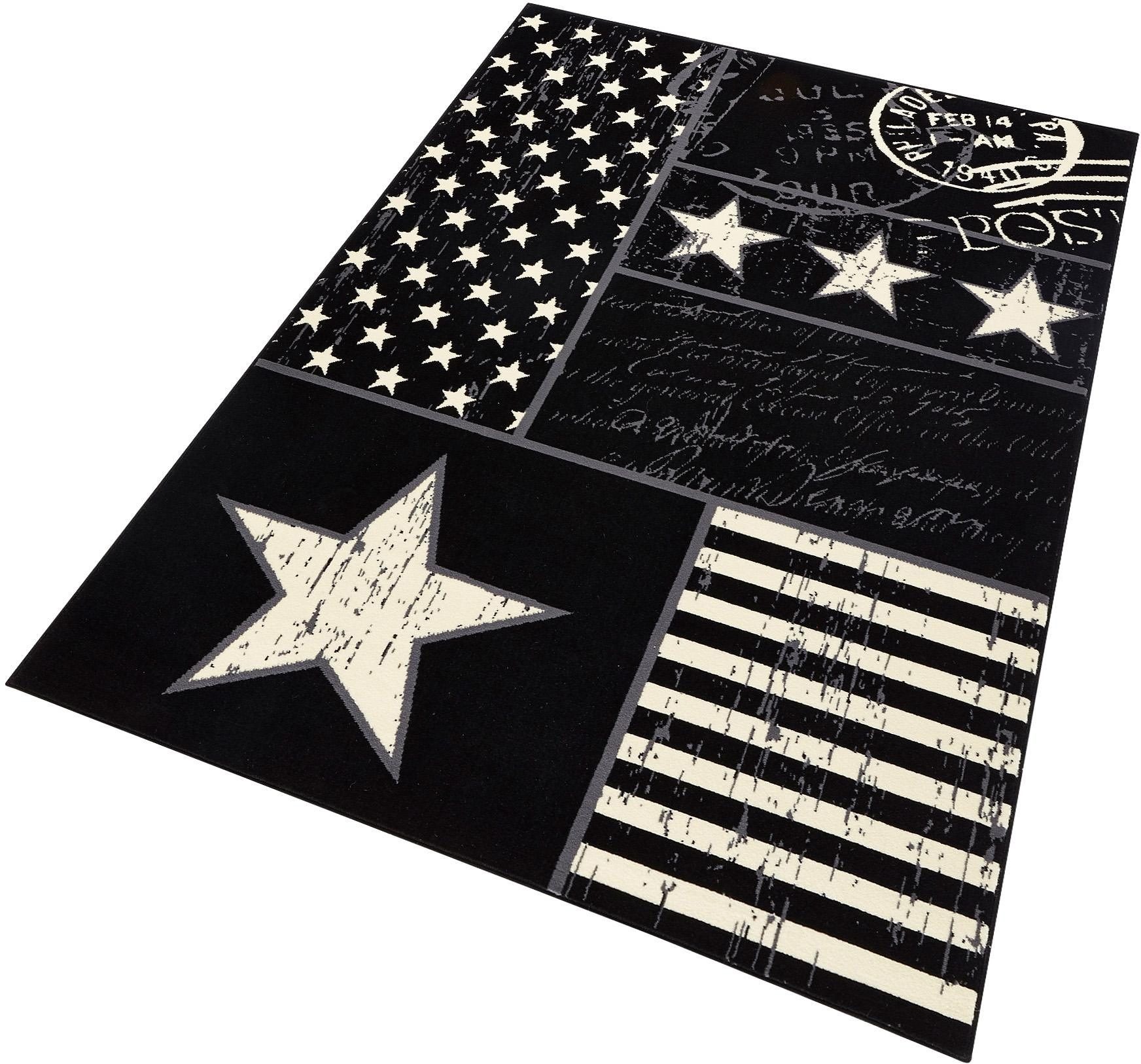 HANSE Home Teppich »Patchwork Stars«, rechteckig, 9 mm Höhe, Kurzflor, Sterne Design,... kaufen