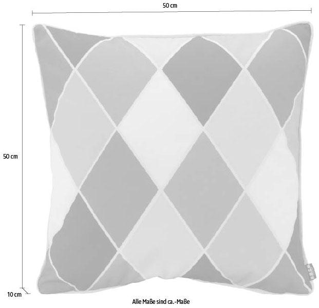H.O.C.K. Dekokissen »Diamond«, 50/50 cm, Kissenhülle mit Füllung, 1 Stück