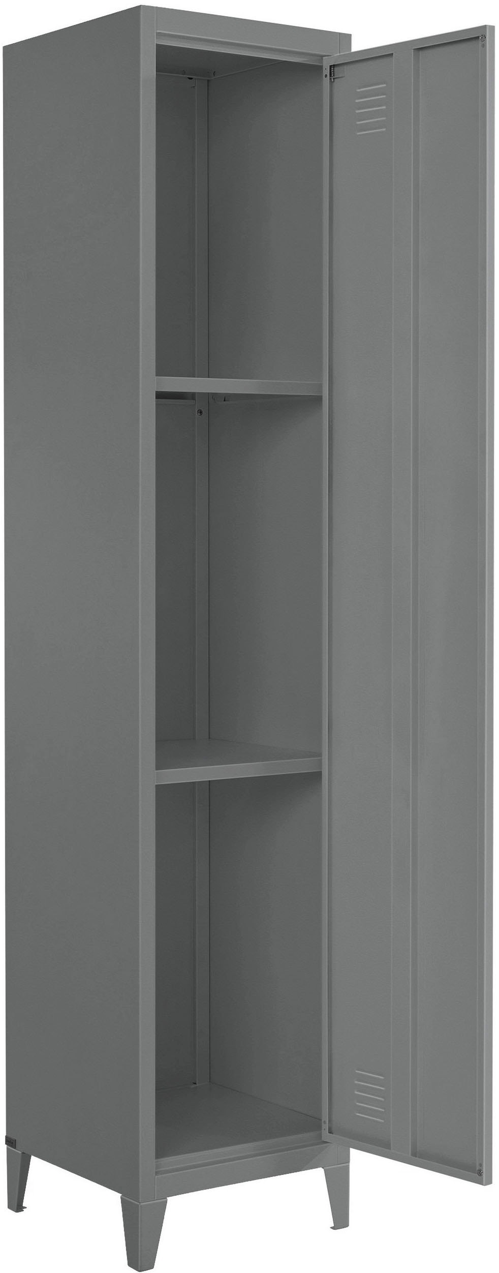 Quittung andas Hochschrank »Jensjorg«, 2 hinter Einlegeböden Höhe cm der bequem aus x kaufen Tür, Metall, 180 Hochschrank