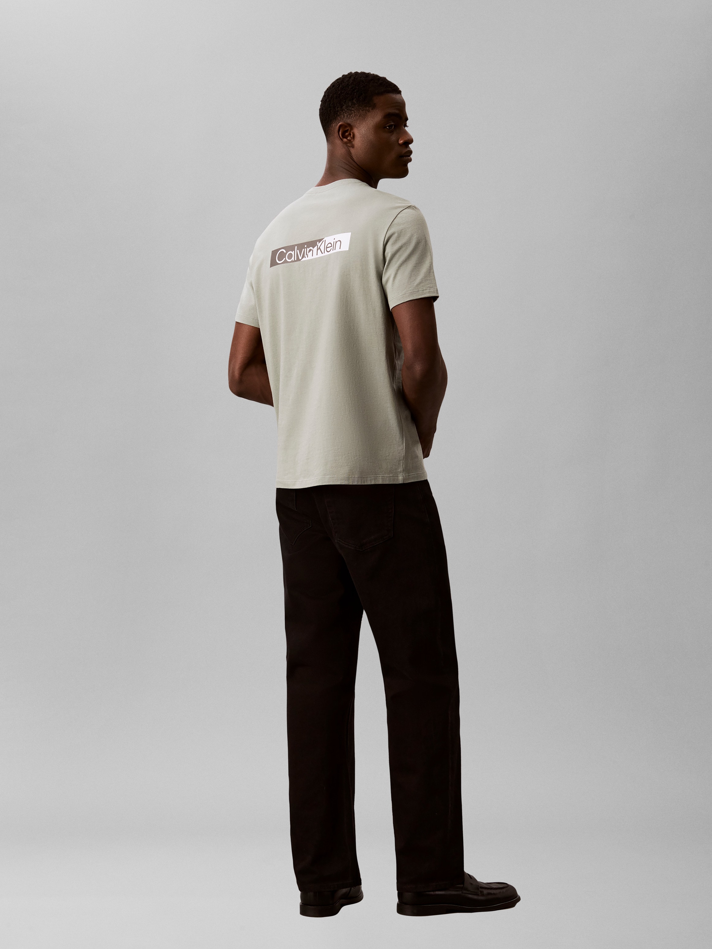 Calvin Klein T-shirt coton pur, coupe regular, impression poitrine et dos