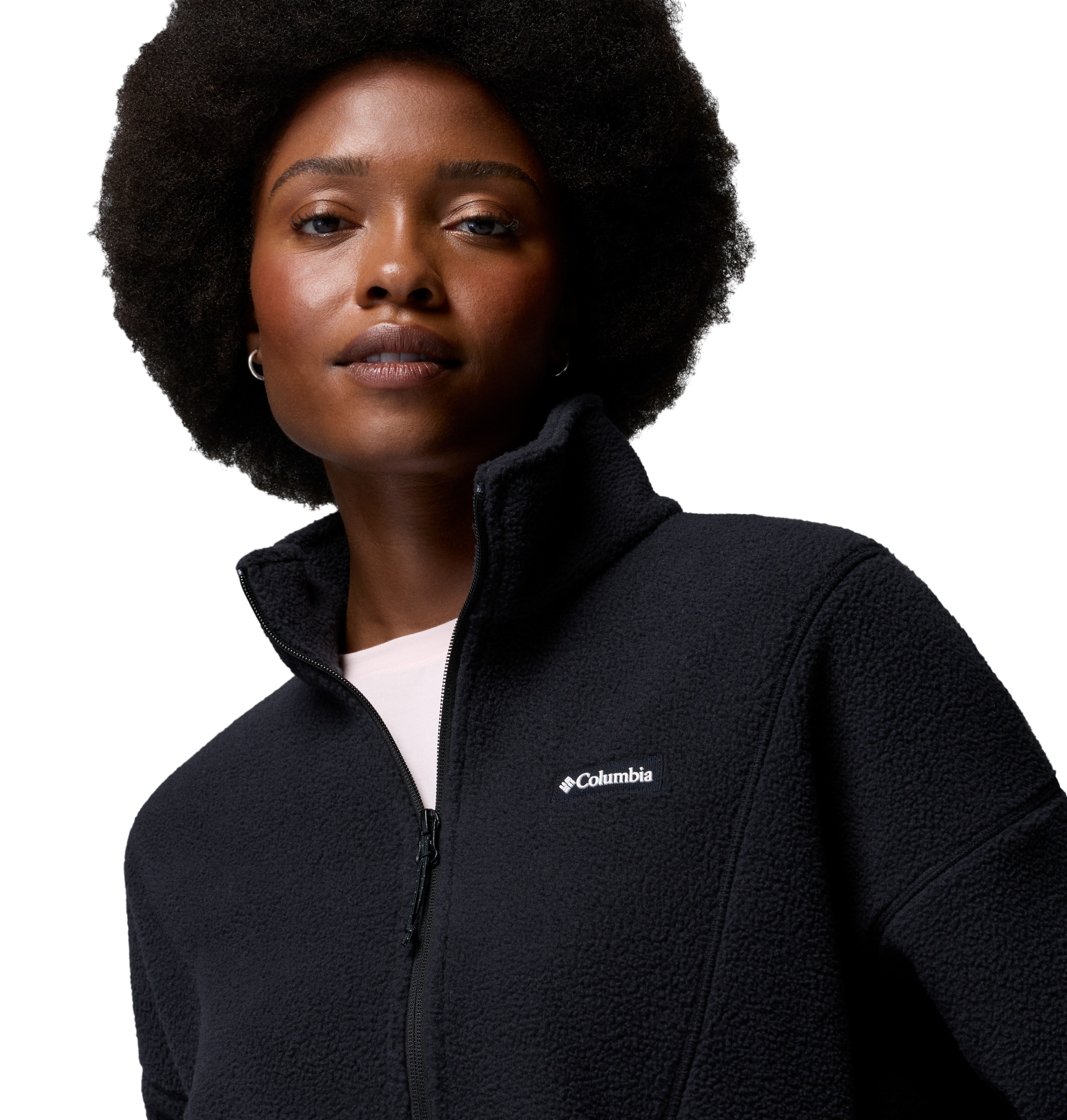 Columbia Pull en polaire »Timber Meadow MTR Fleece HZ«, déperlant, coupe-vent, manches longues, respirant
