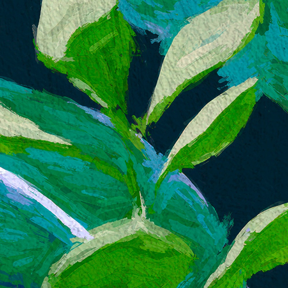 Komar Fototapete »Digitaldruck Vlies - Colourful Leaves - Grösse 200 x 250 cm«, bedruckt, Wohnzimmer, Schlafzimmer